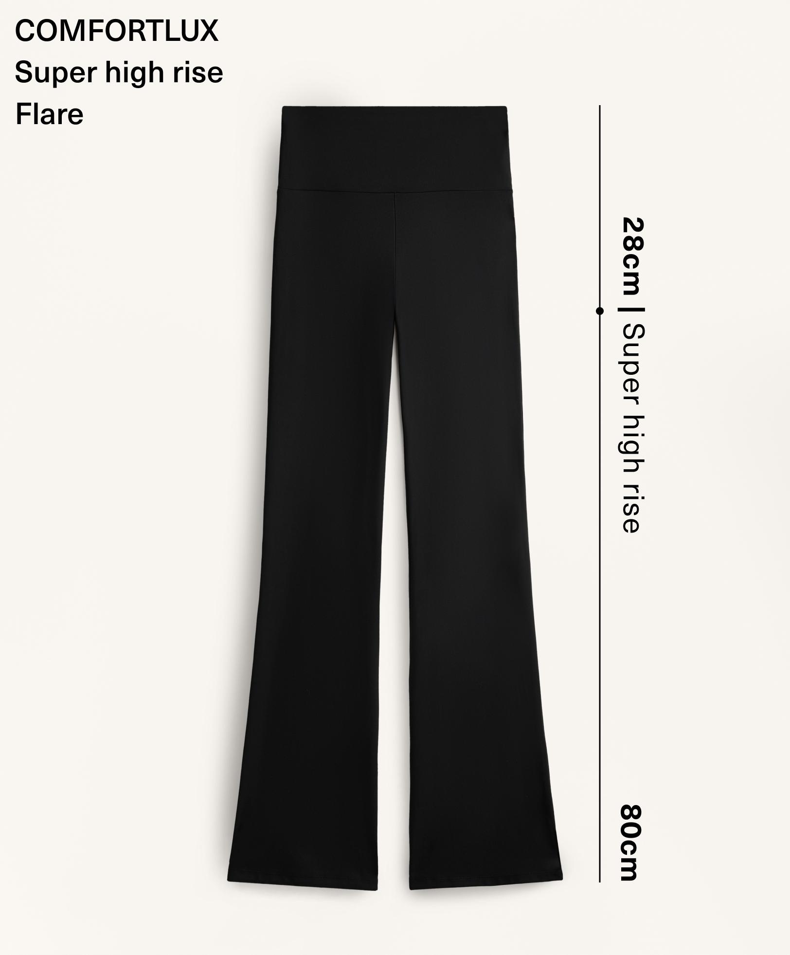 Super high rise Comfortlux flare trousers