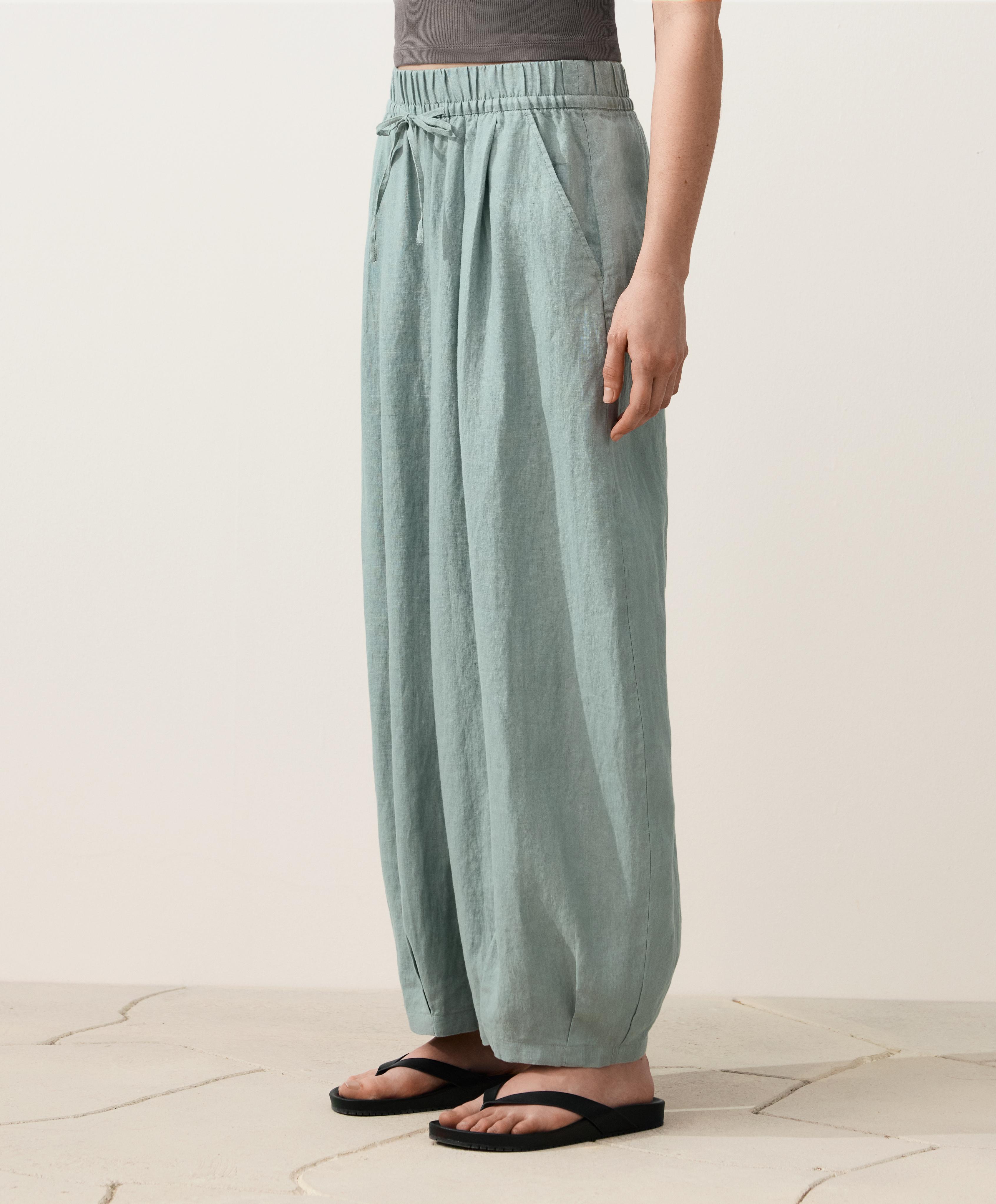 Pantalón balloon 100% lino Pantalón balloon 100% lino