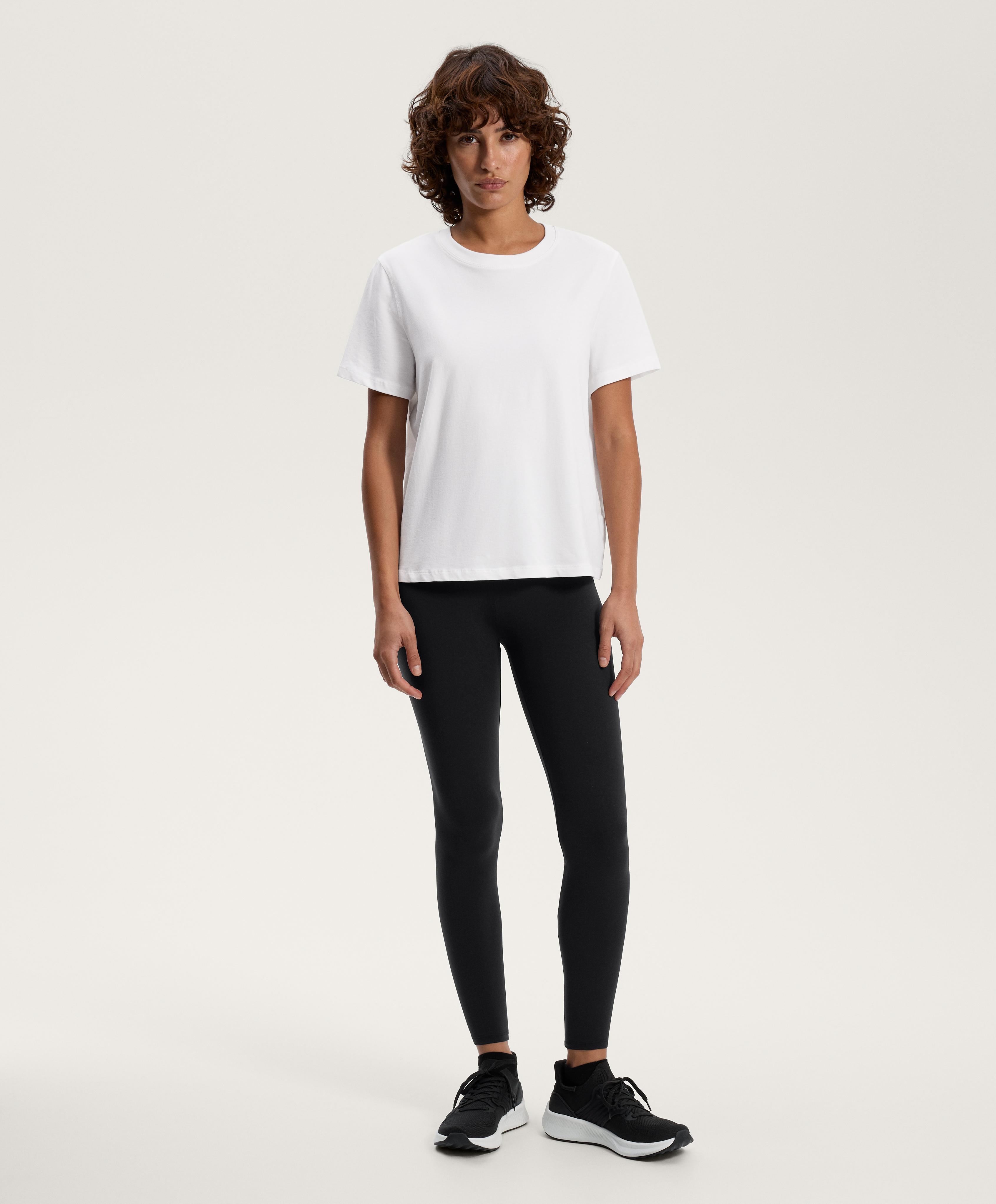 Marškinėliai iš medvilnės mišinio trumpomis rankovėmis