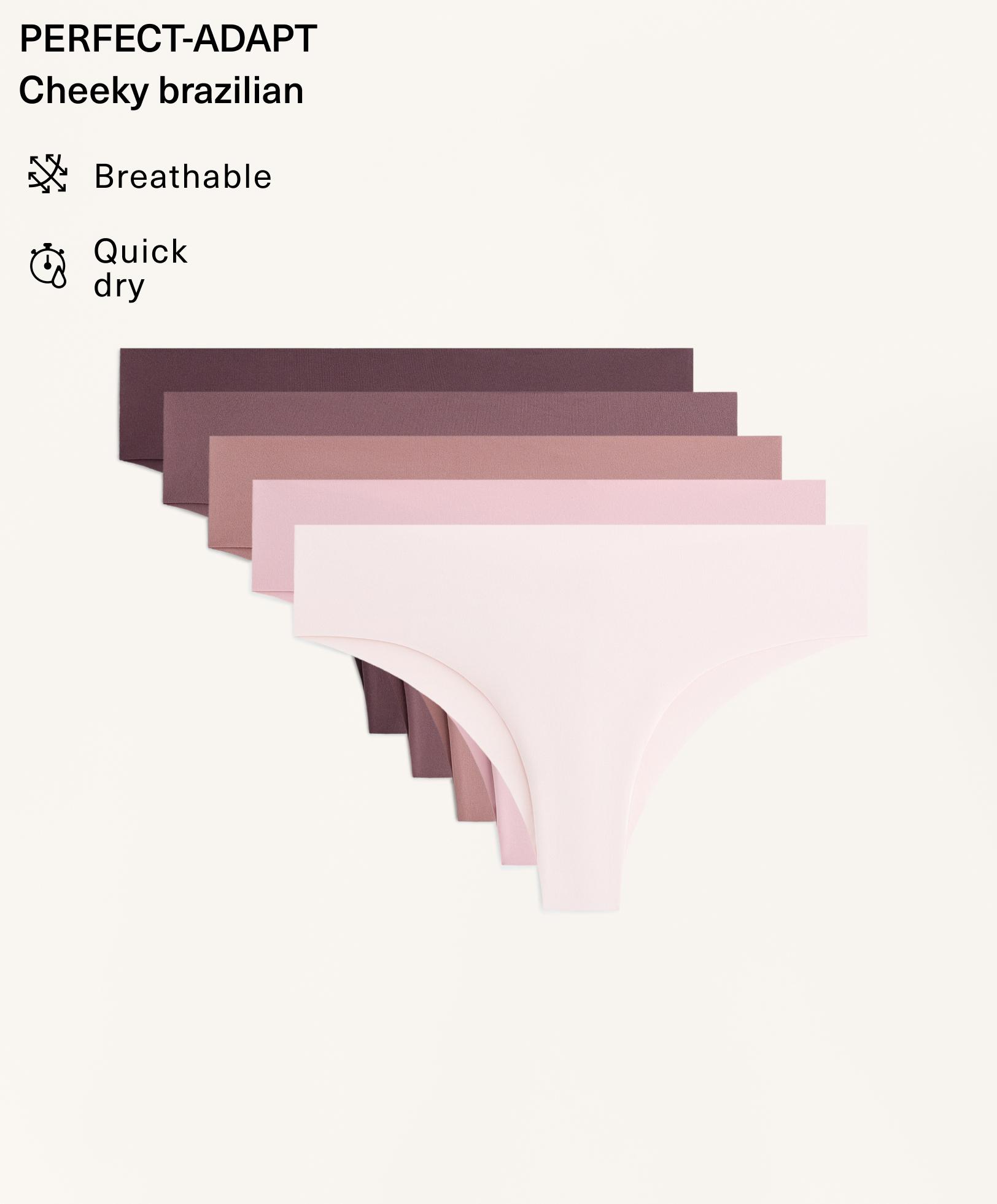 5 bragas brasileñas mezcla poliamida invisible