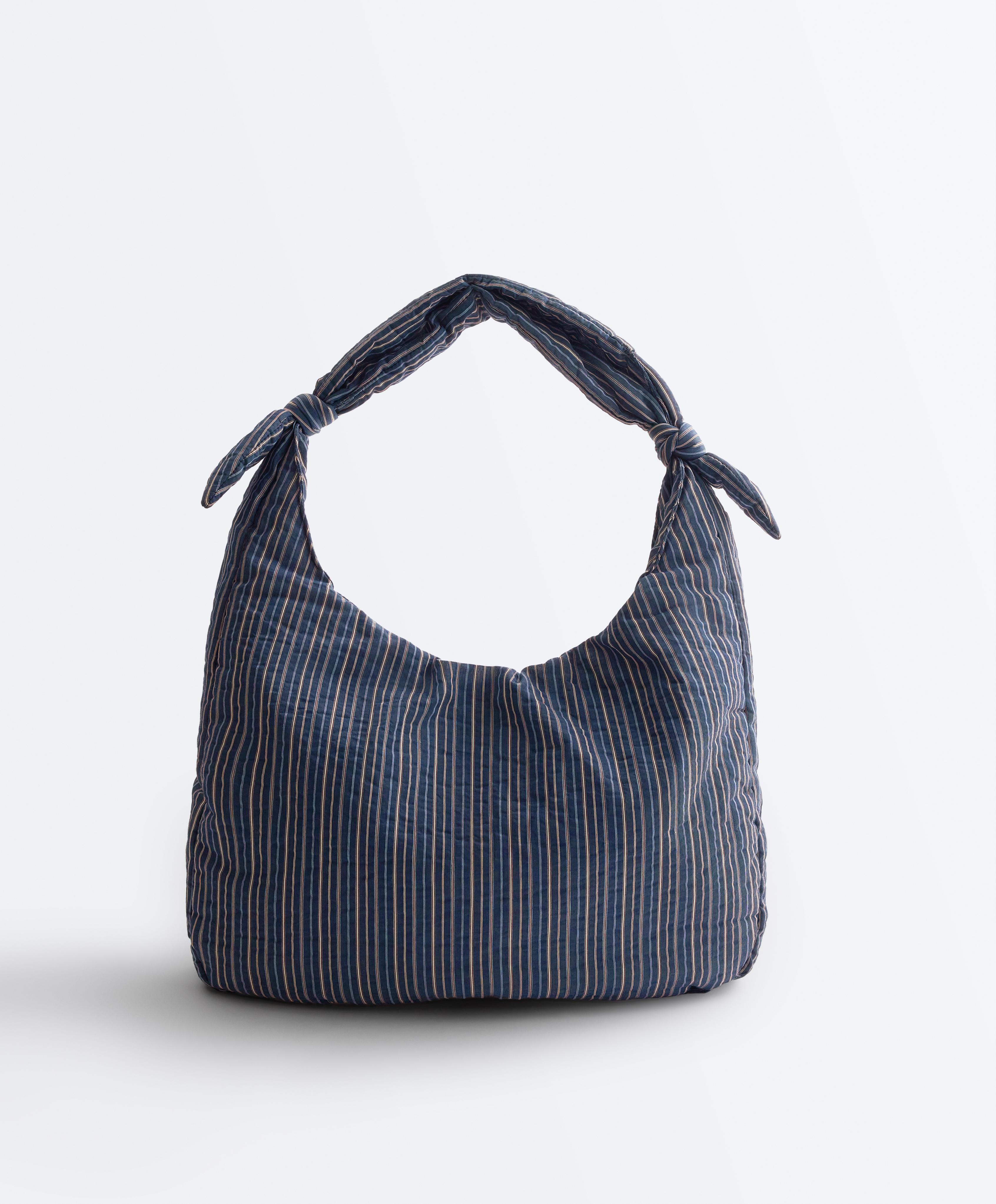 Bolsa estampado rayas con nudo Bolsa estampado rayas con nudo