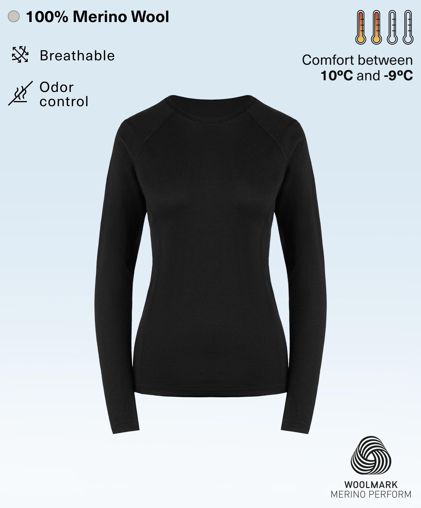 Performance base layers 100% merino wool top - Sale