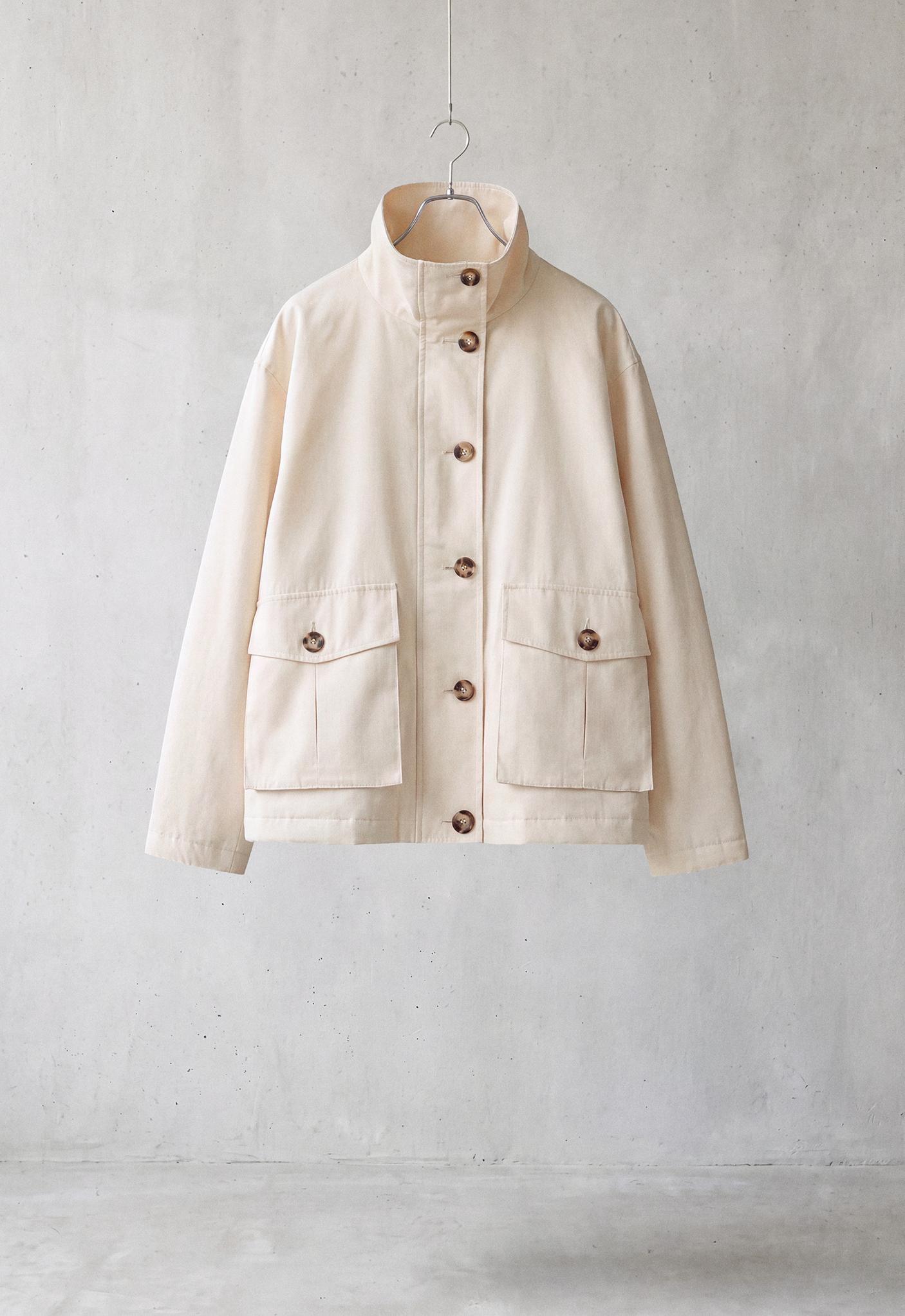 FELLEX® AEROGEL padded canvas jacket — ECRU