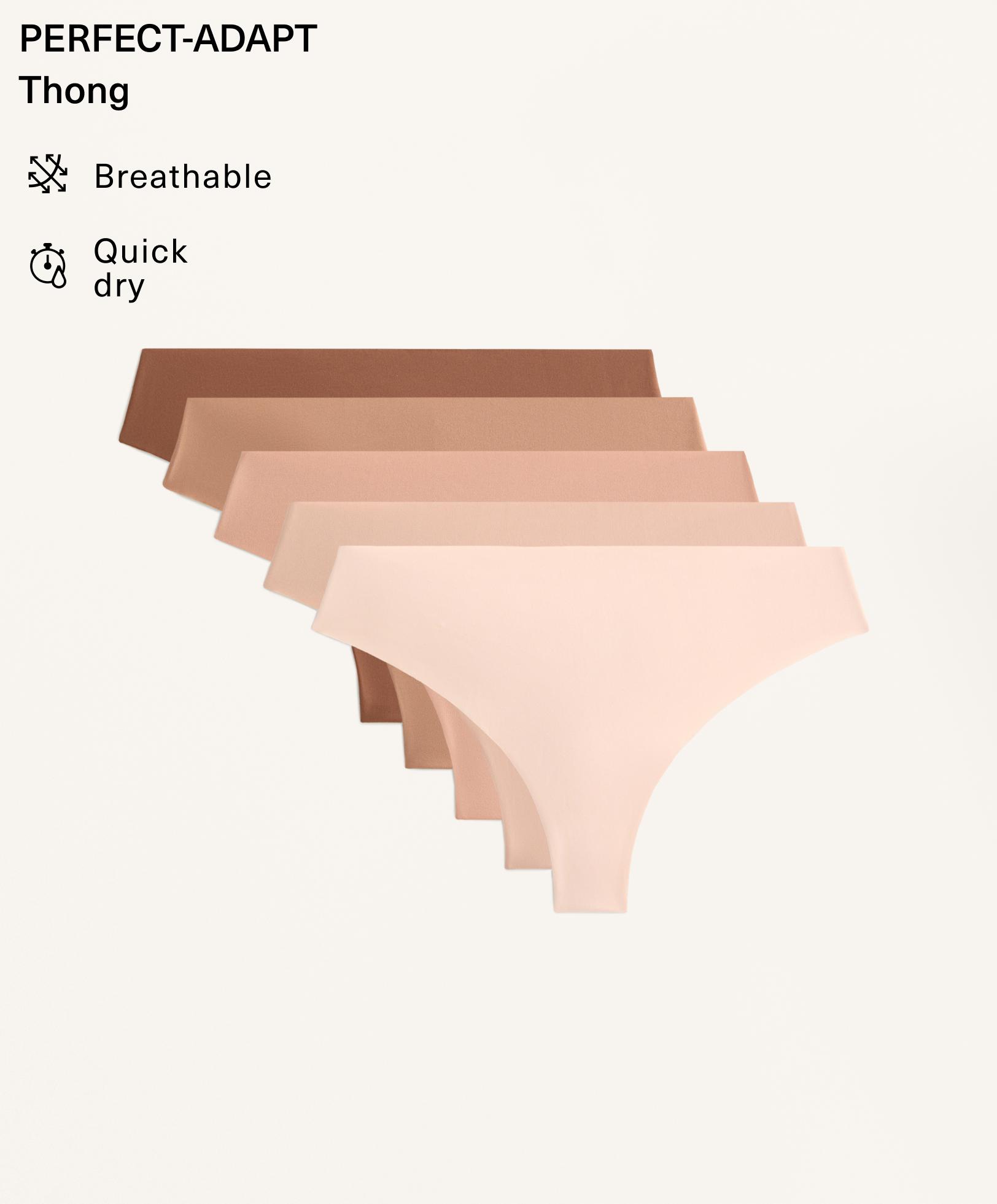 5 pantis tanga mezcla poliamida invisible