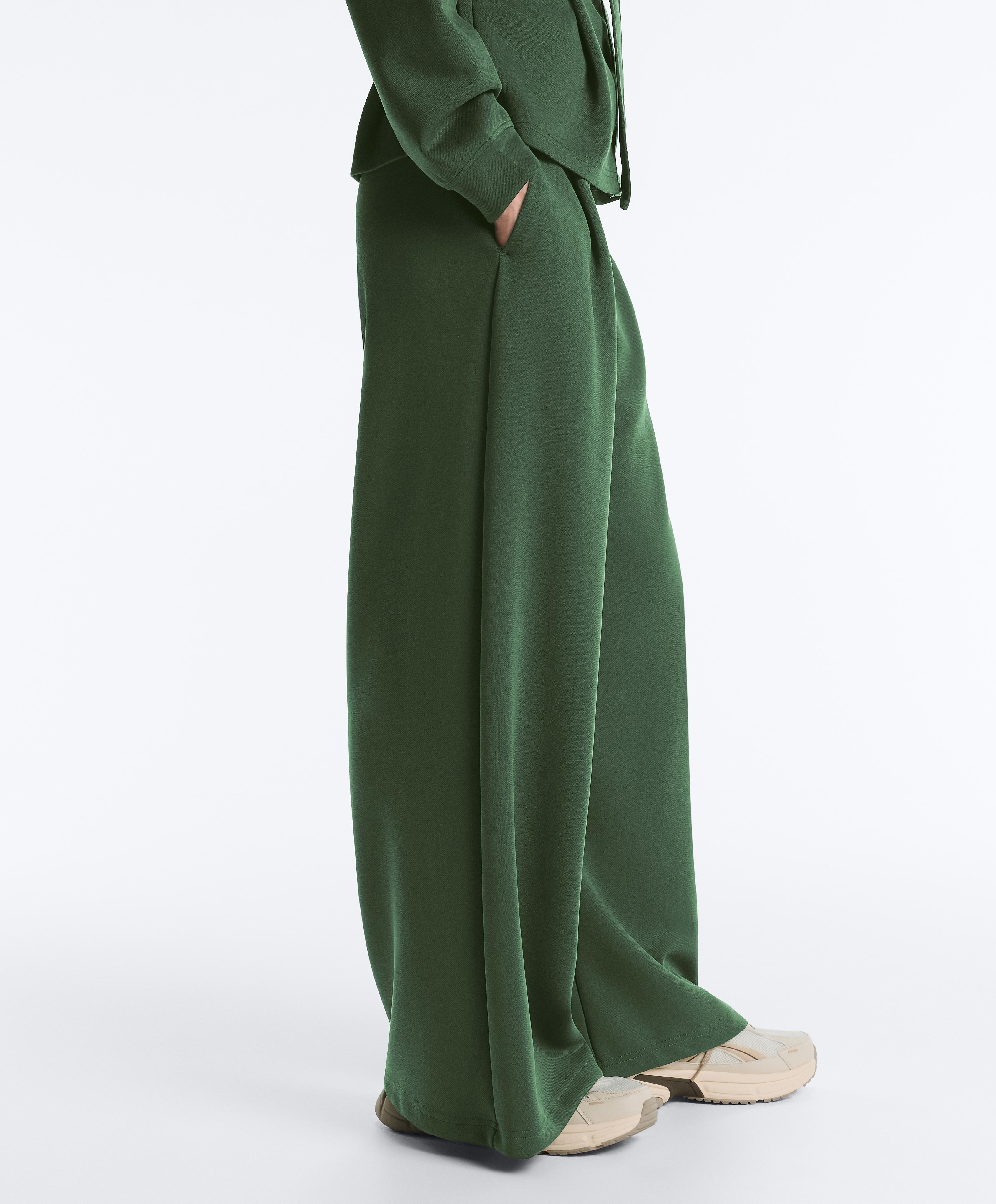 Pantalon high rise à plis en twill Pantalon high rise à plis en twill