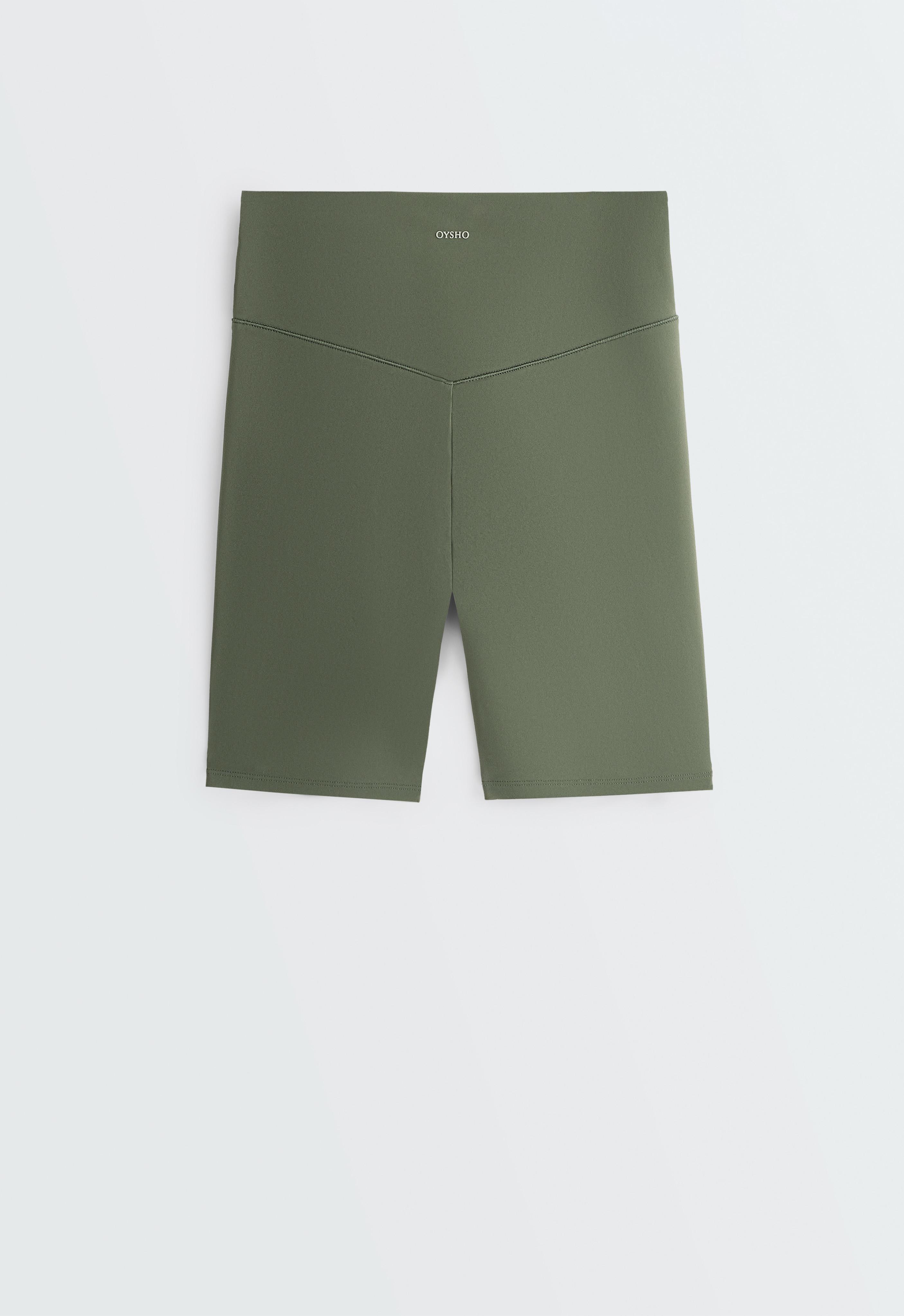 Evermove high-rise 20cm cycle leggings — KHAKI