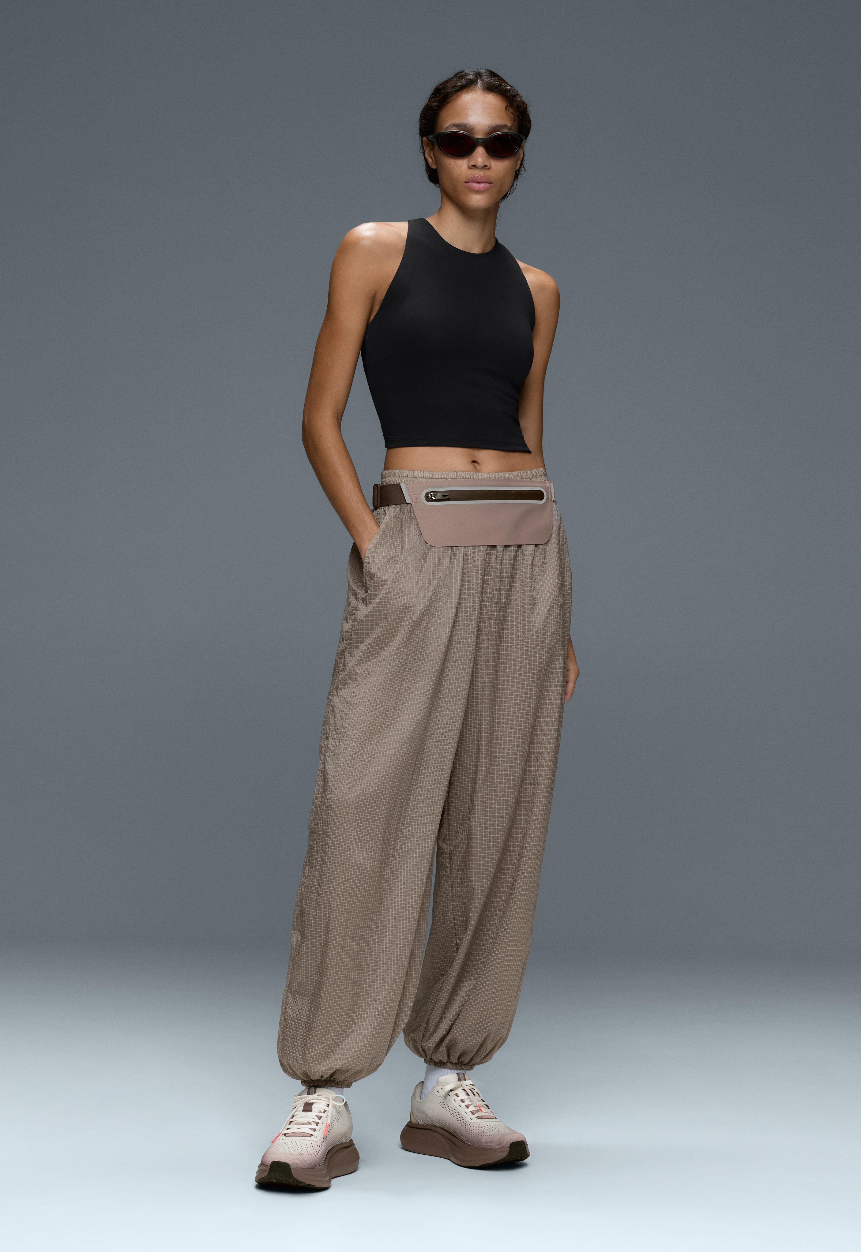 Pantaloni tecnici bloomer a quadri Pantaloni tecnici bloomer a quadri