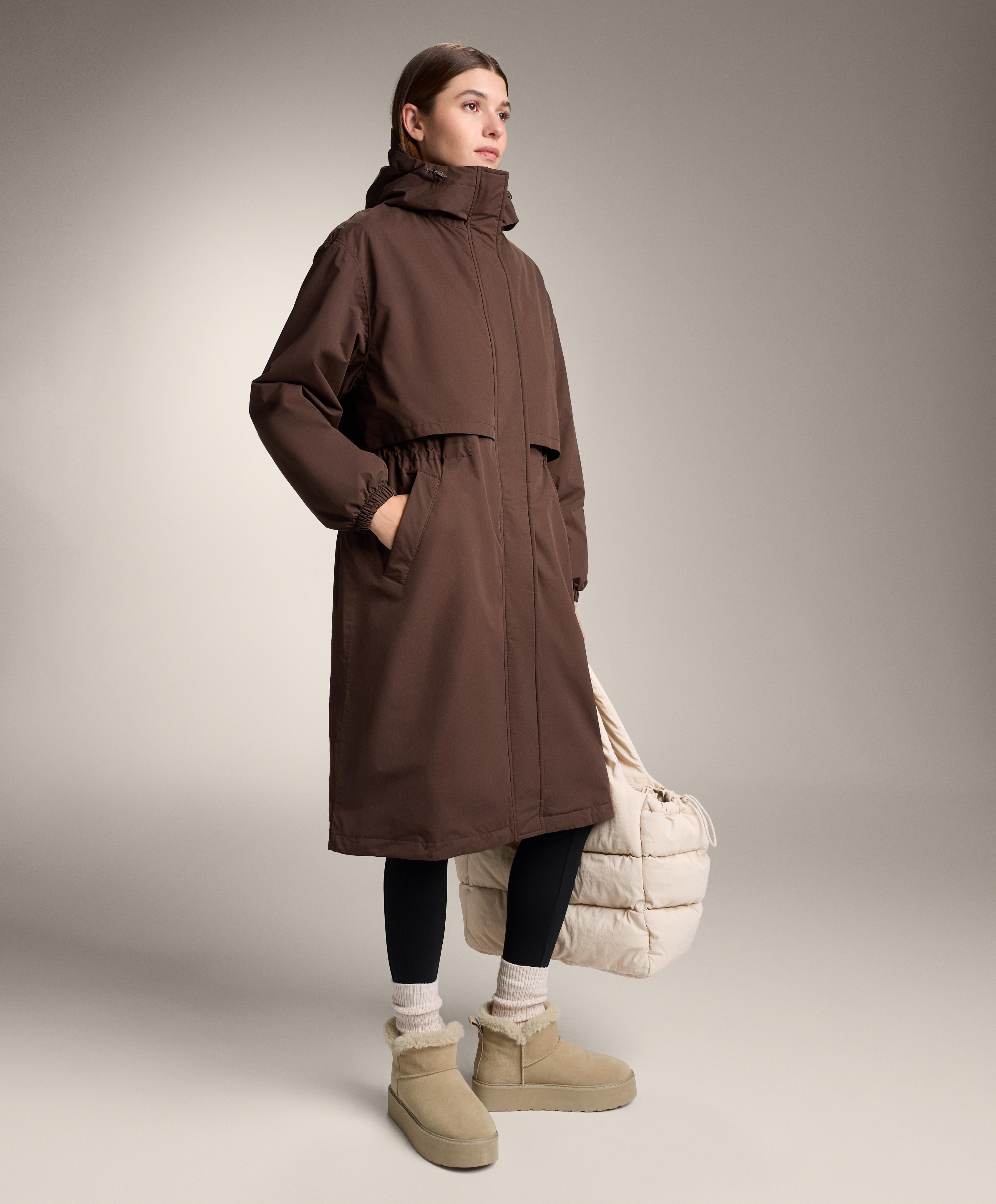 FELLEX® with AEROGEL 10k waterproof long padded jacket — BROWN