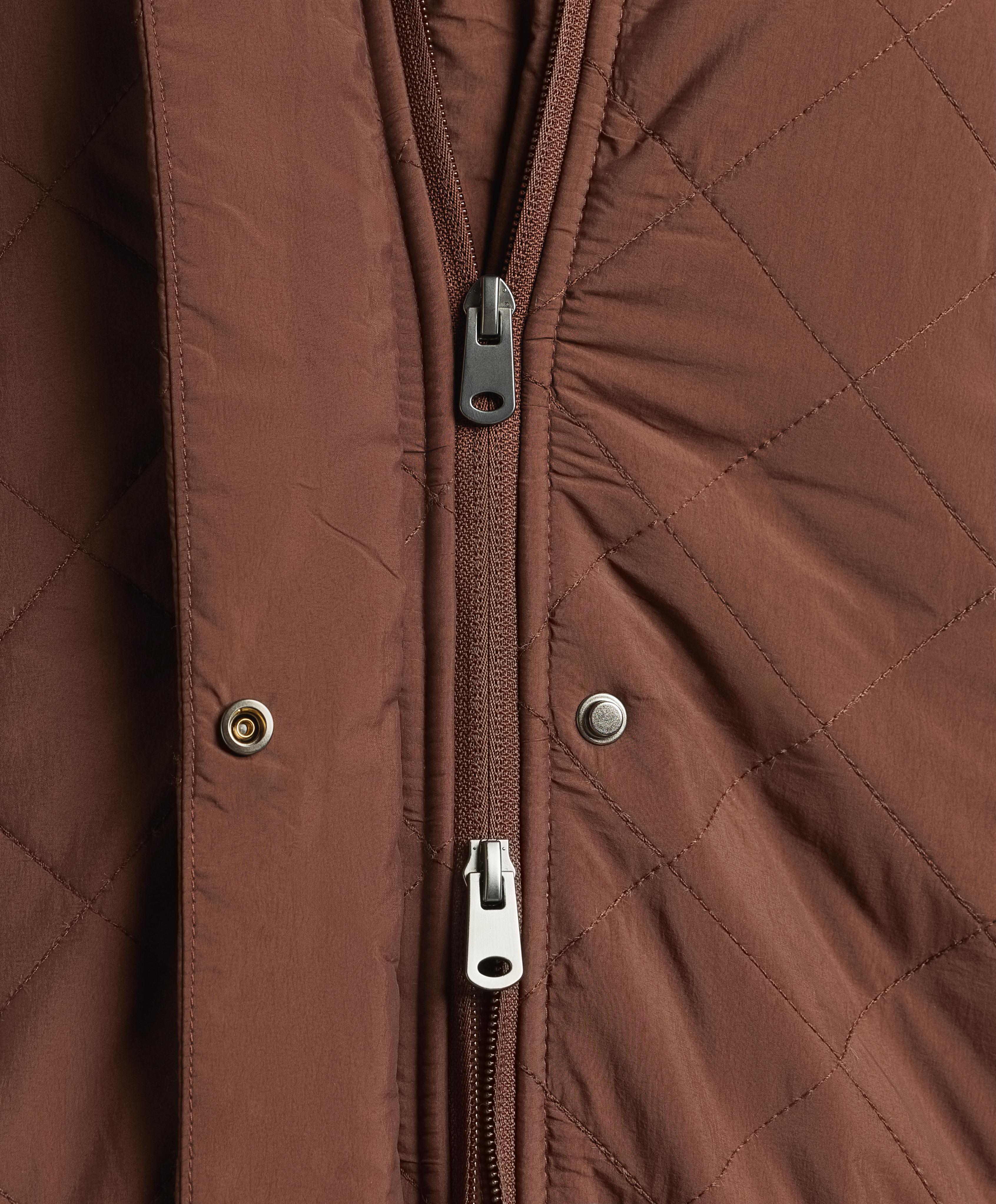 Long water-repellent FELLEX® AEROGEL padded jacket — RUST