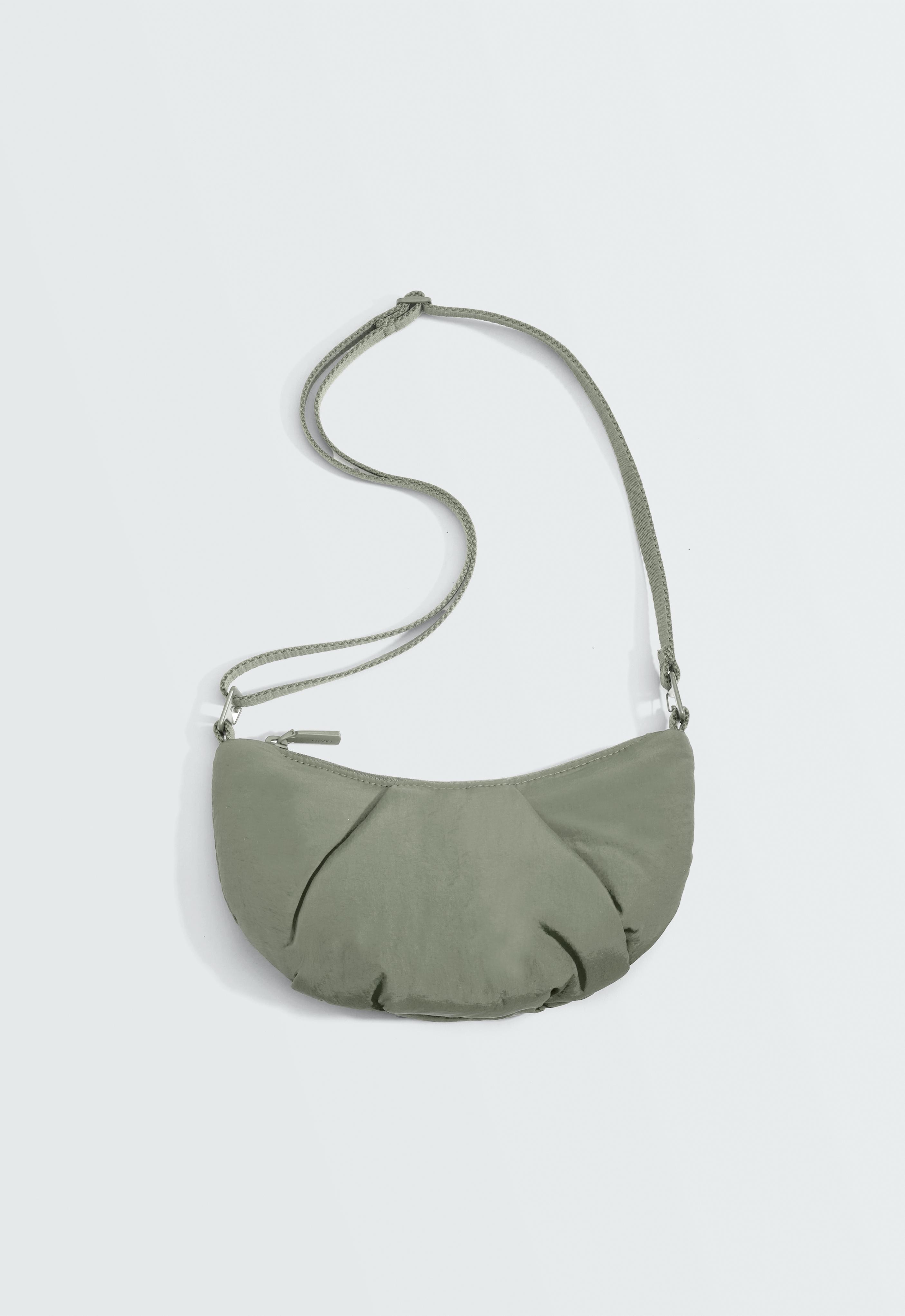 Mini quilted crossbody bag — KHAKI
