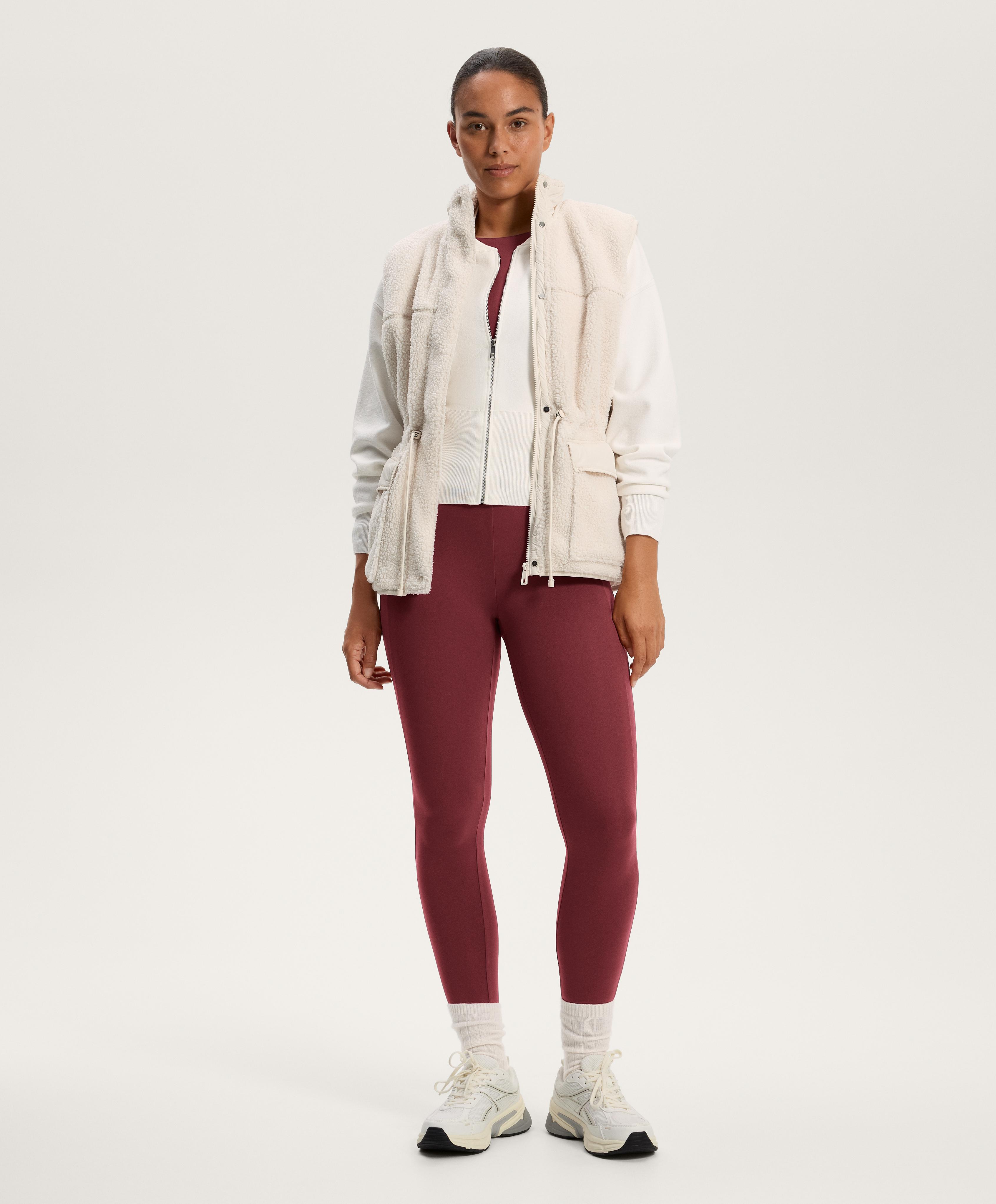 Comfortlux ankle-length leggings with V-waist detail