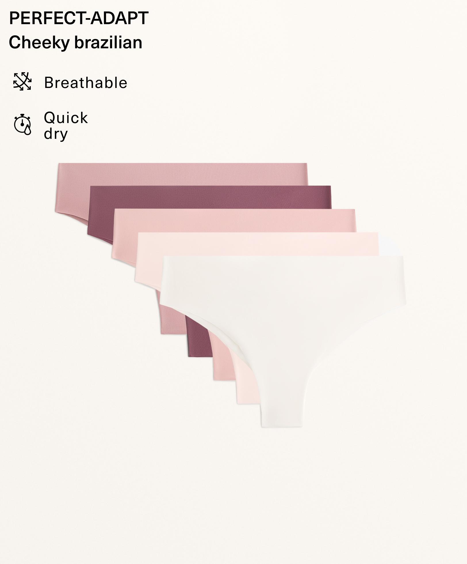 5 polyamide blend invisible Brazilian briefs