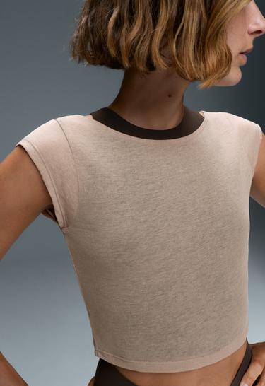 Comfortlux contrast overlay tank top — LIGHT STONE 4