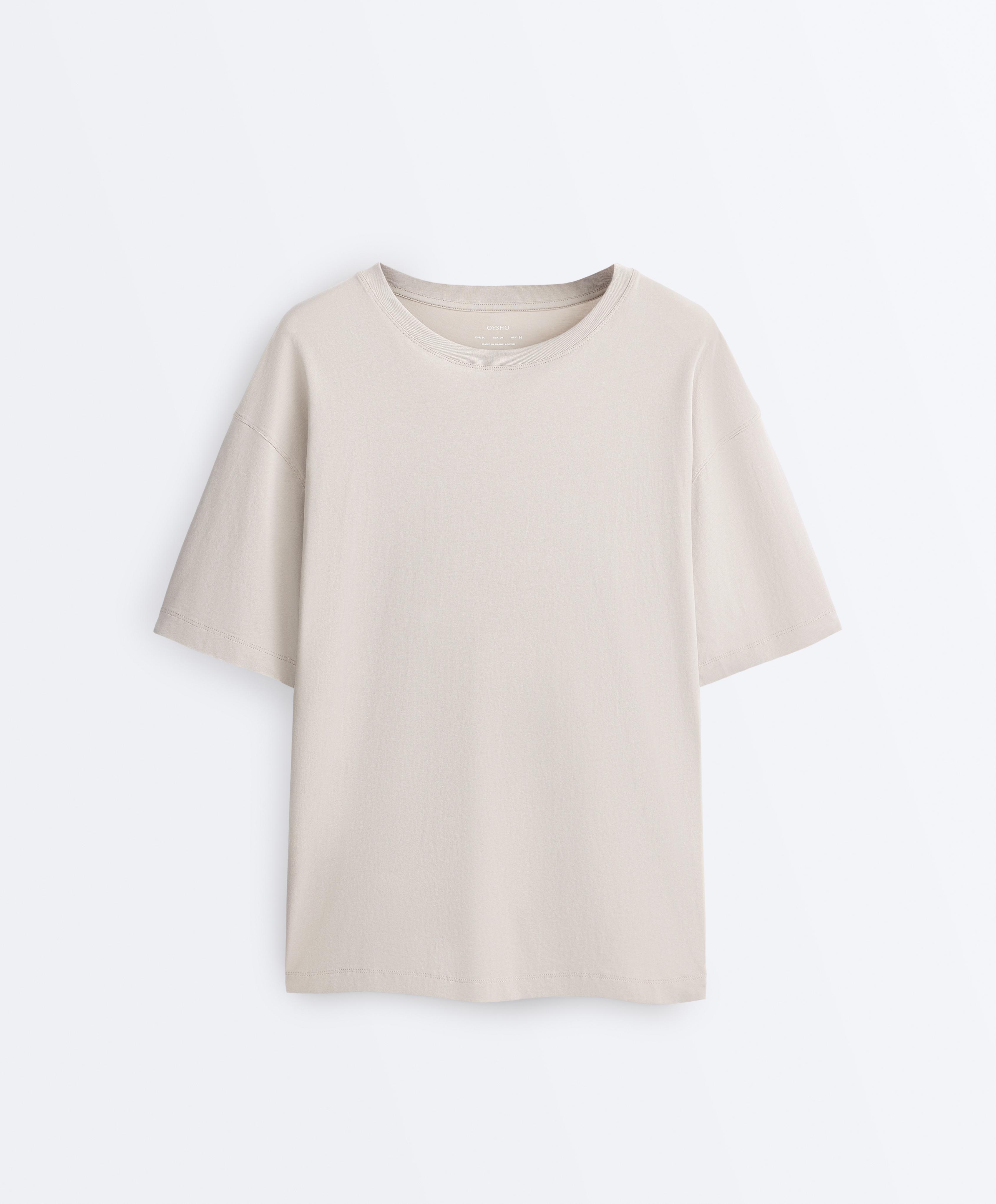 Short sleeve cotton blend T-shirt