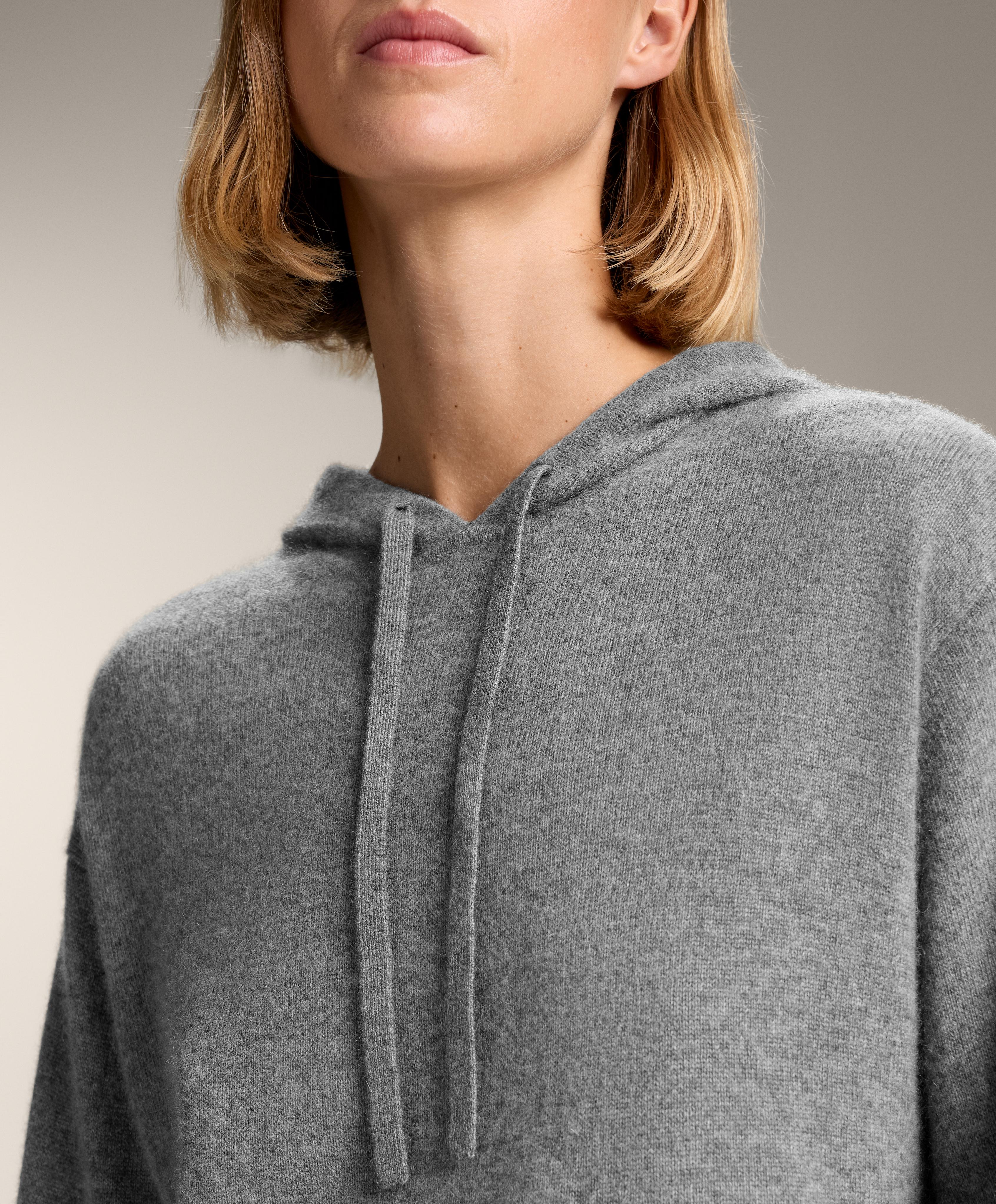 Sweatshirt de malha 100% caxemira com capuz - Saldos Sweatshirt de malha 100% caxemira com capuz - Saldos