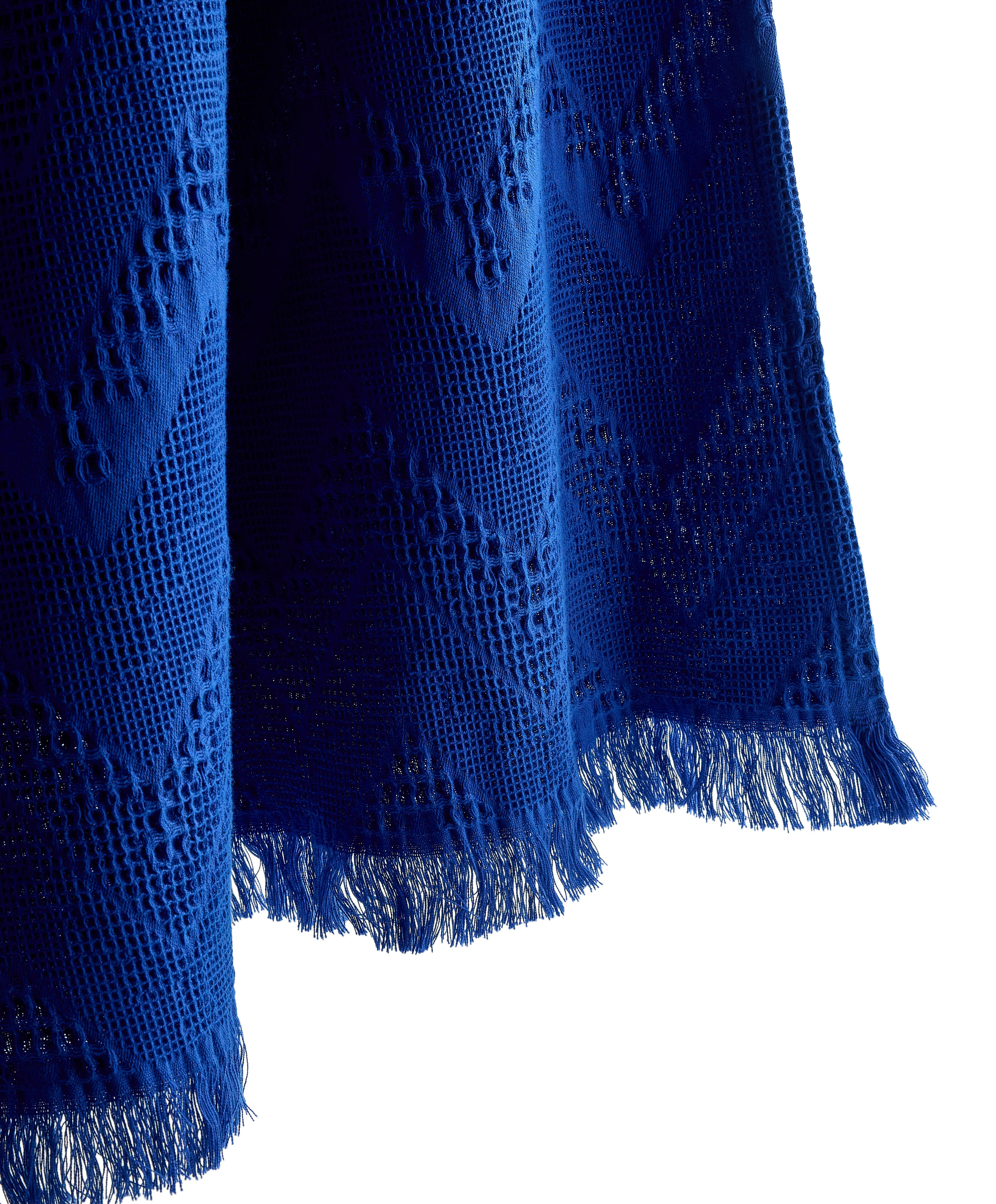 100% cotton chevron towel — KLEIN BLUE