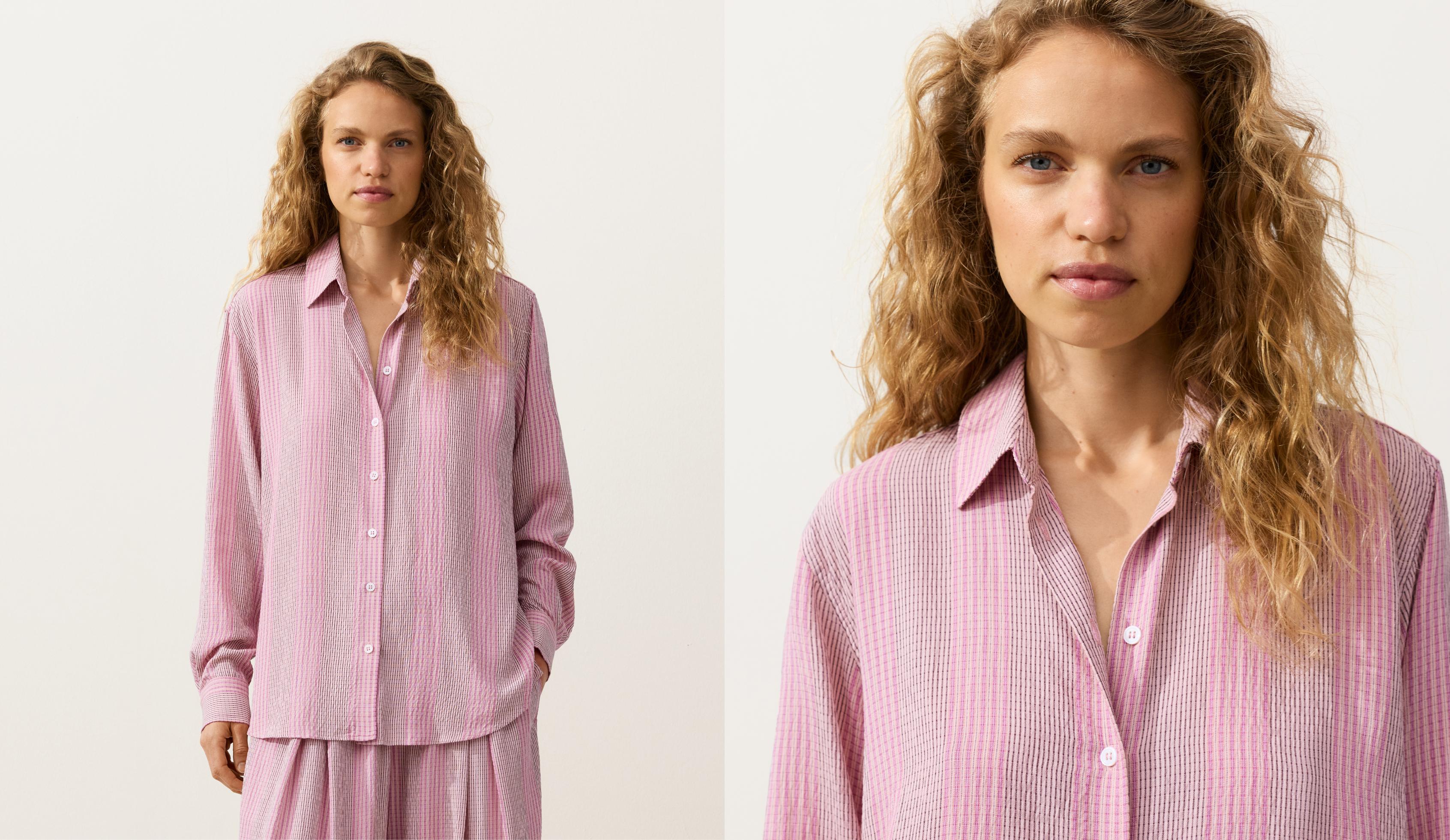 Long sleeve shirt — PALE RASPBERRY