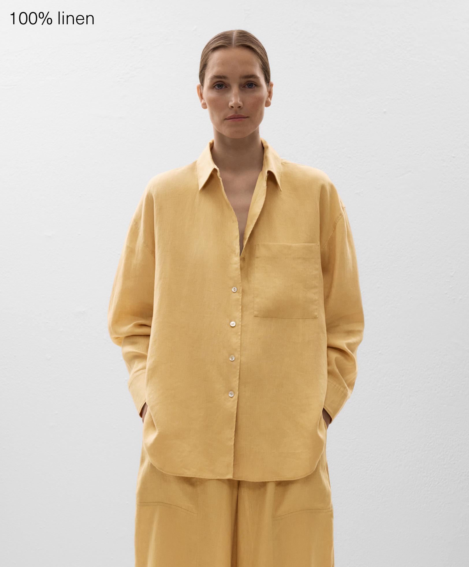 قميص مريح 100% من الكتان - تخفيضات