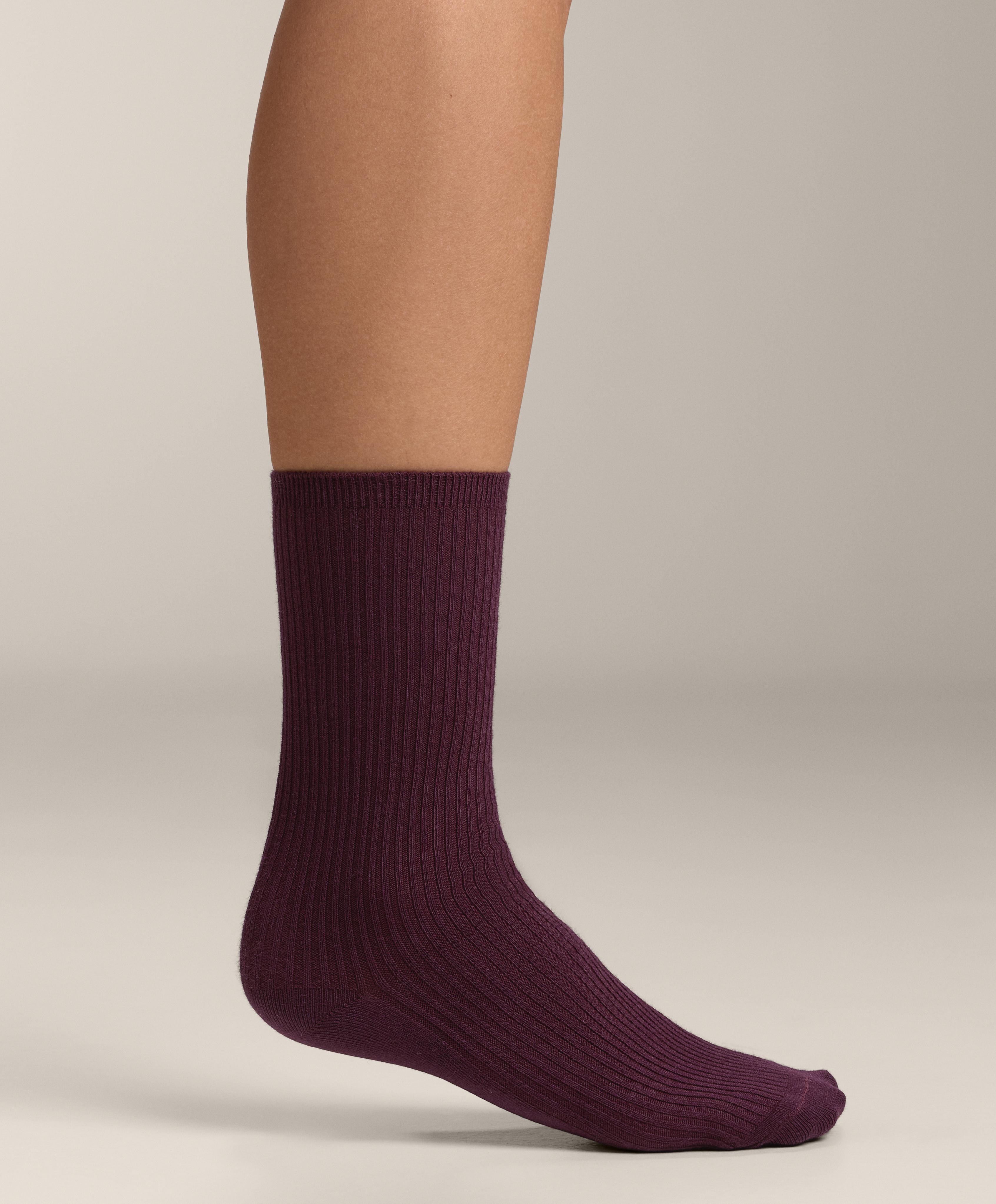 5 pairs of cotton blend classic socks — BRIGHT RED