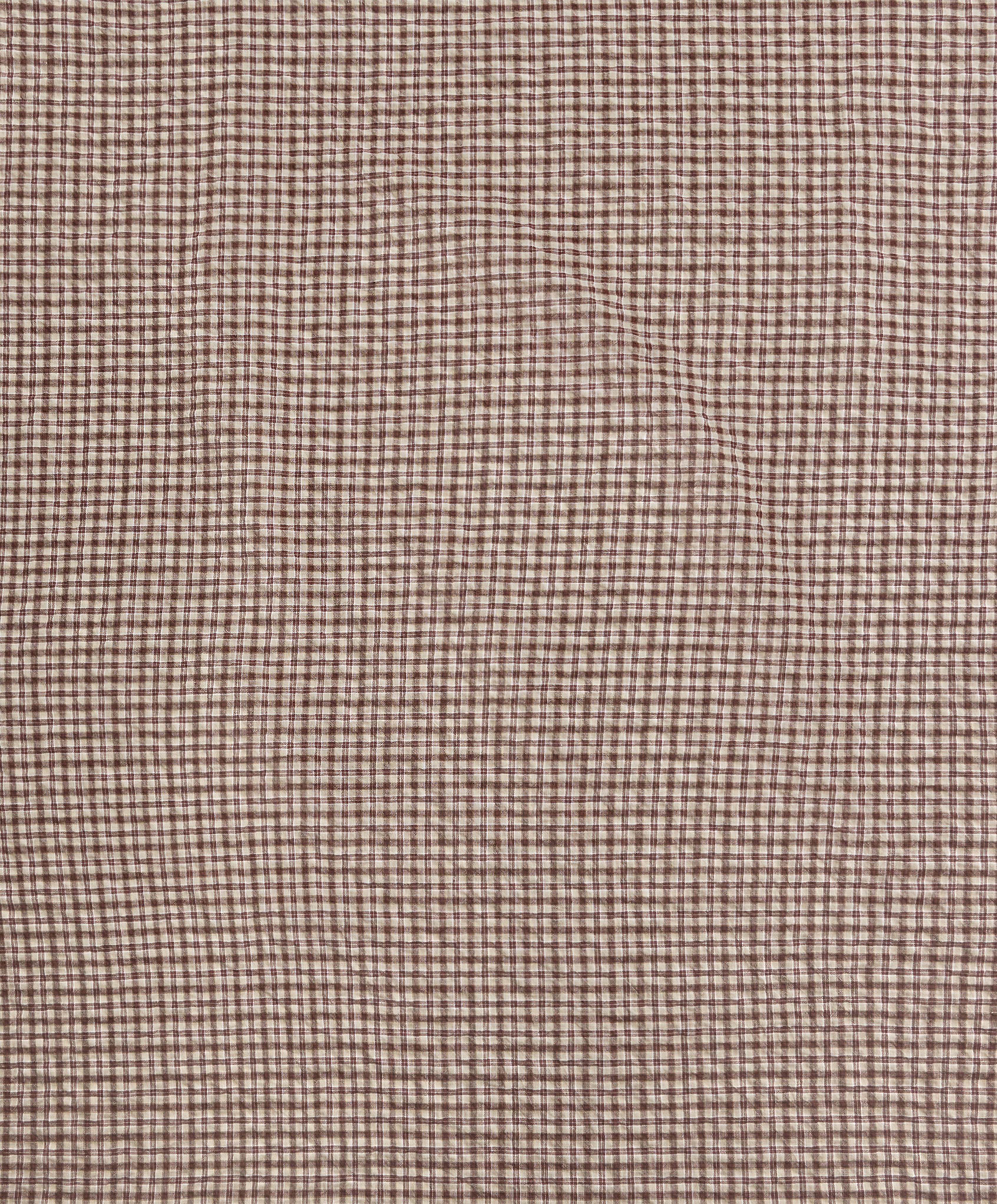 94% cotton check scarf — TAN
