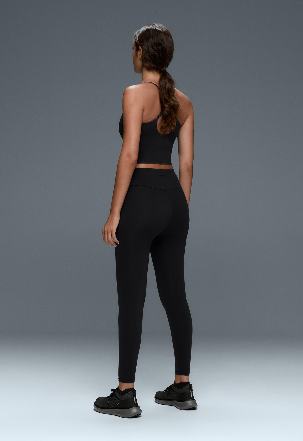 Comfortlux adjustable-strap tank top — BLACK