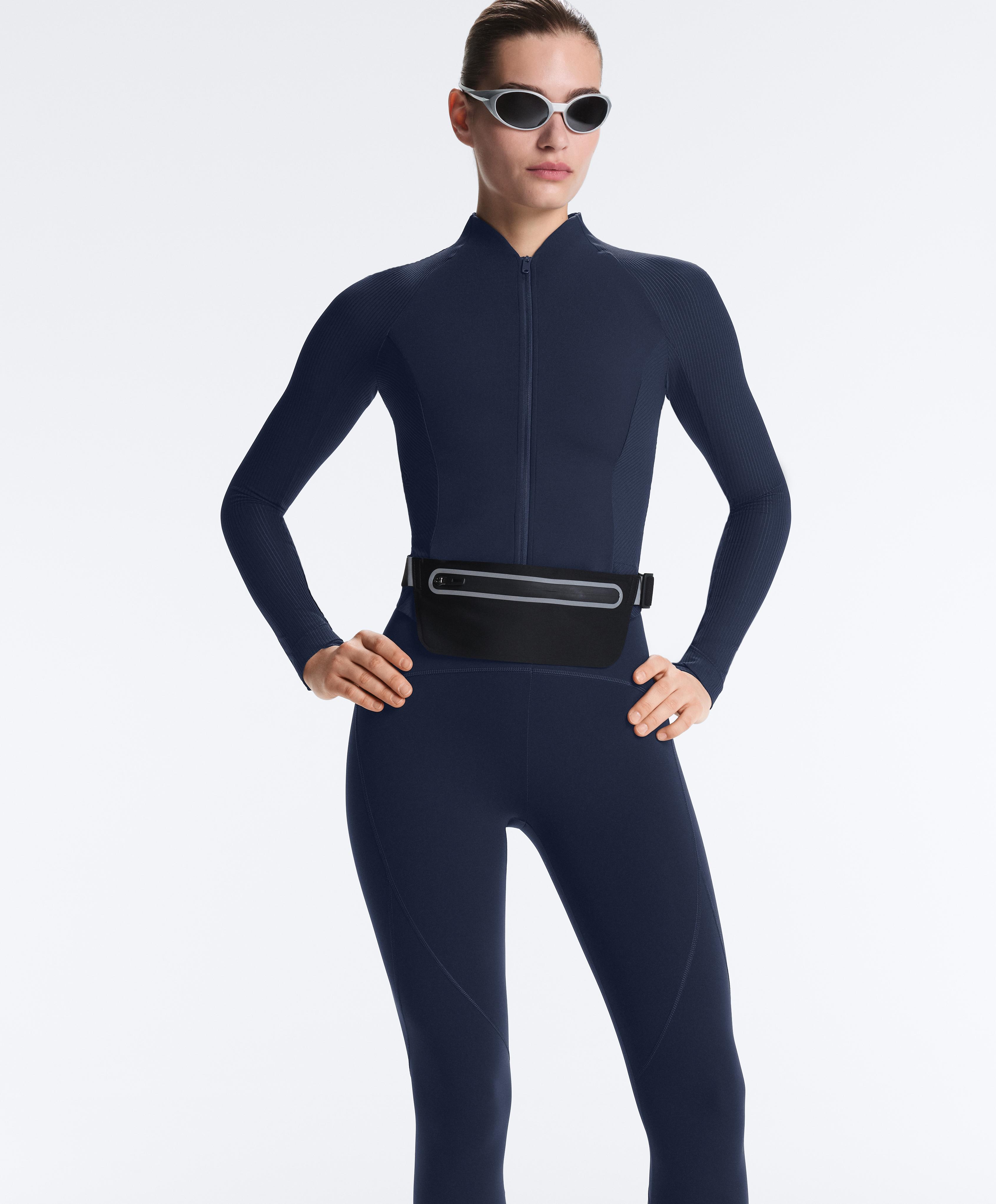 Comfortlux rib technical jacket — NAVY BLUE