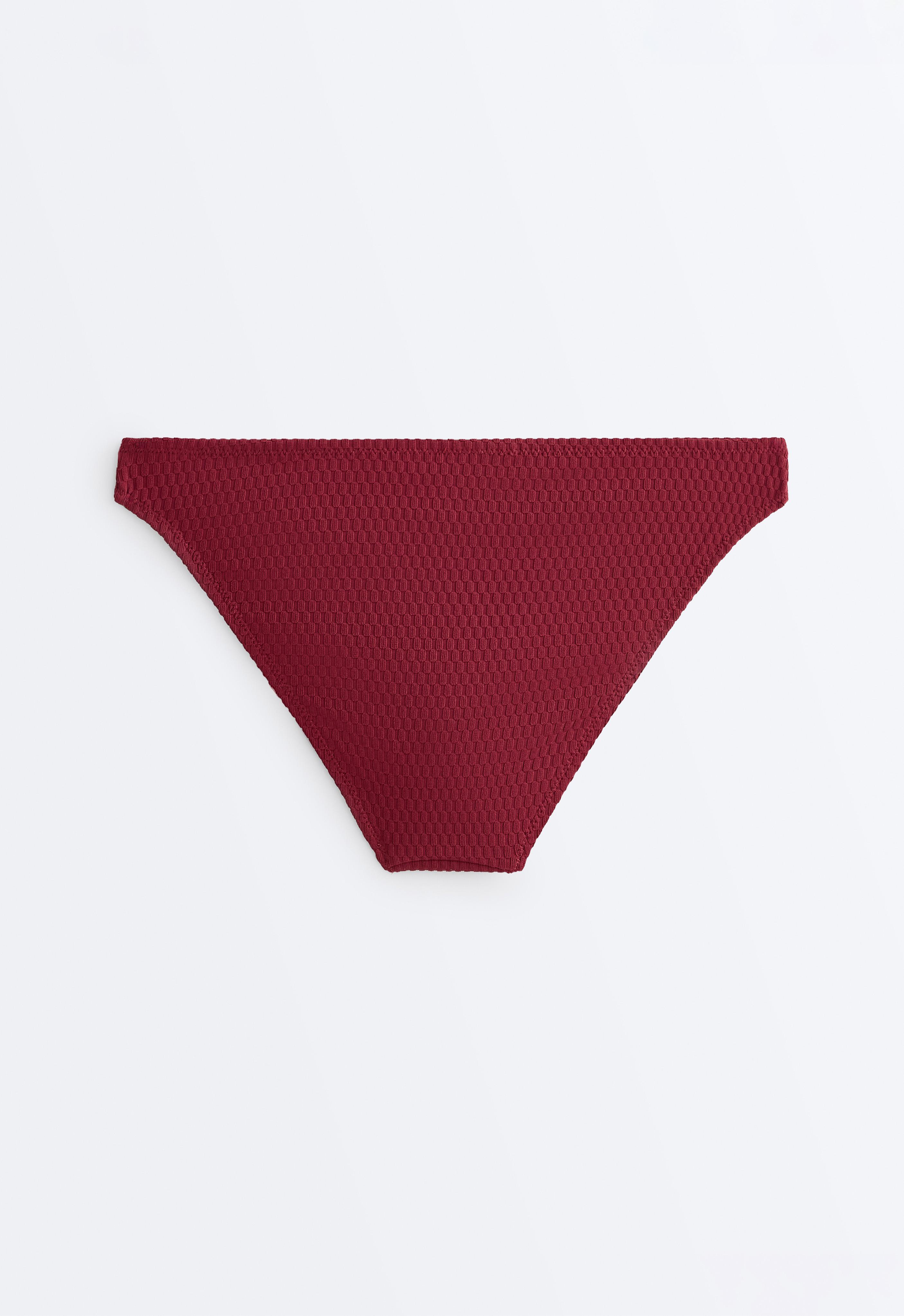 Mini check jacquard classic bikini briefs — PALE PLUM