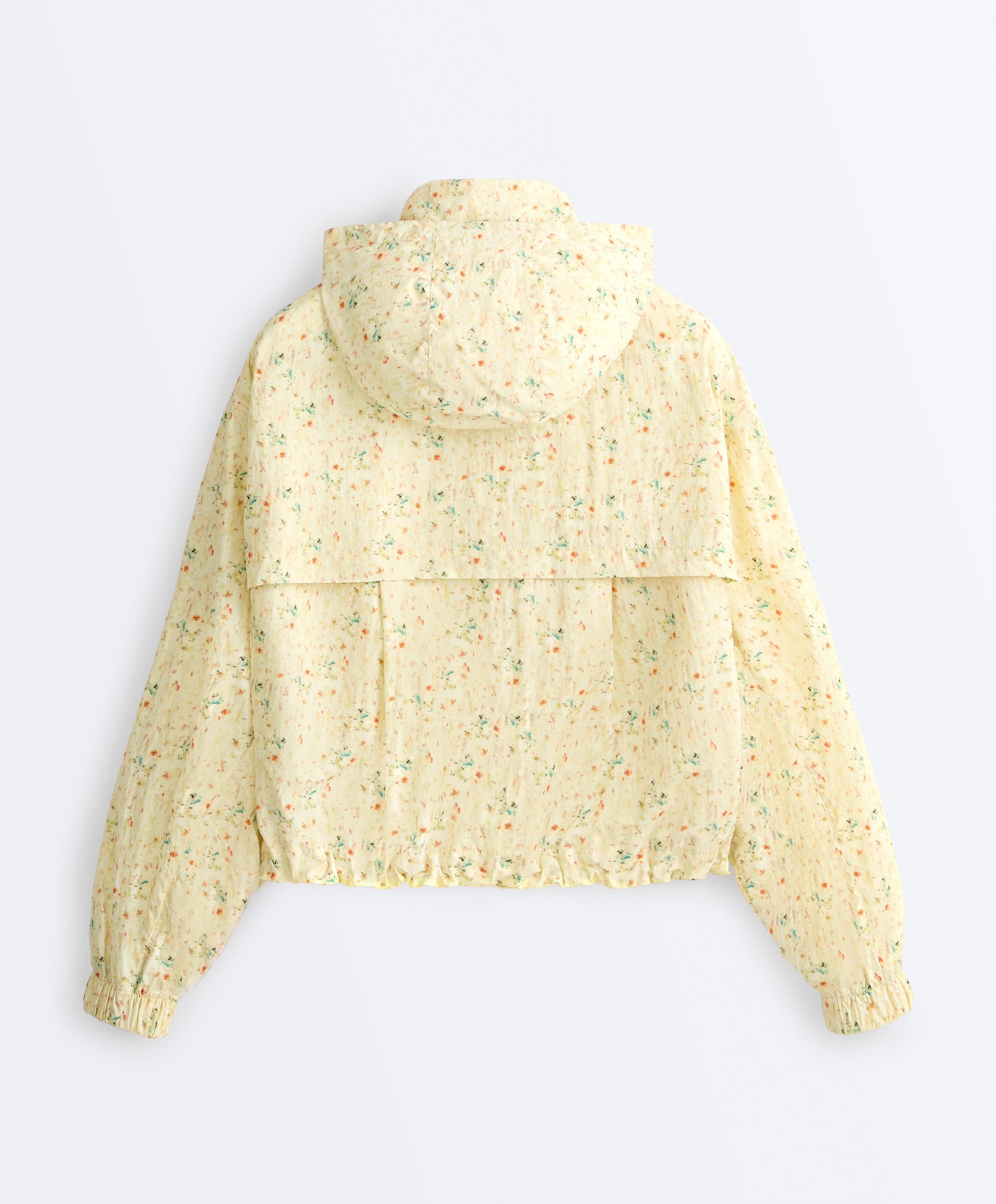 Printed water-repellent track jacket — YELLOW