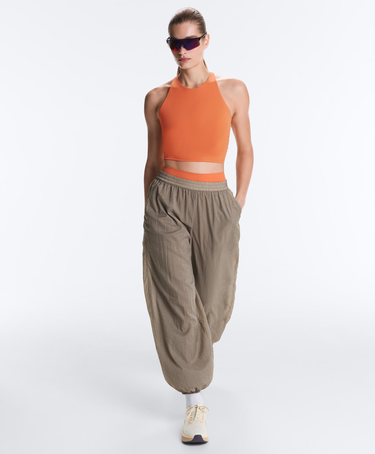 Comfortlux strap tank top with cups — WASHED ORANGE