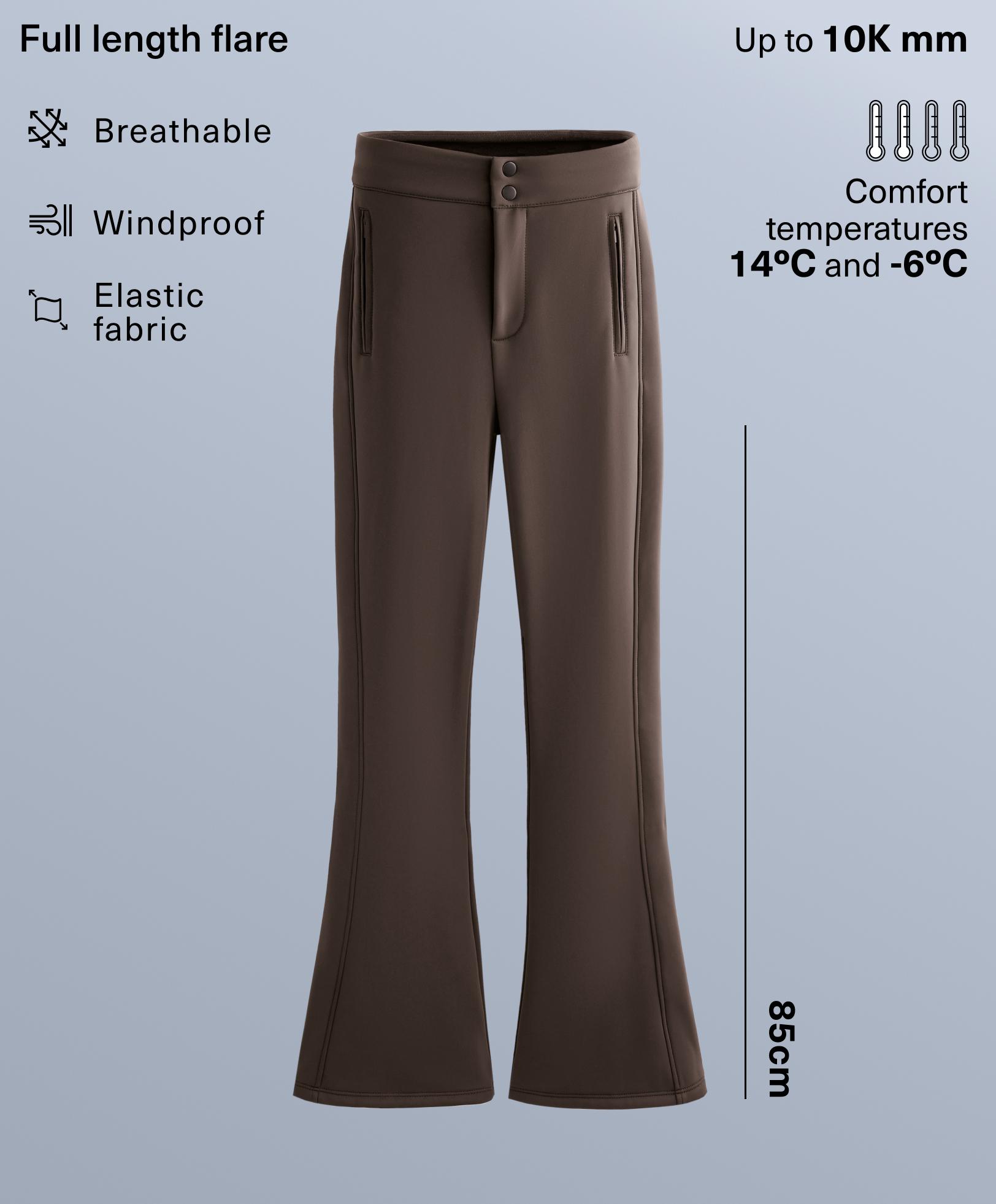 Water-resistant full-length stretch flare SKI trousers Water-resistant full-length stretch flare SKI trousers