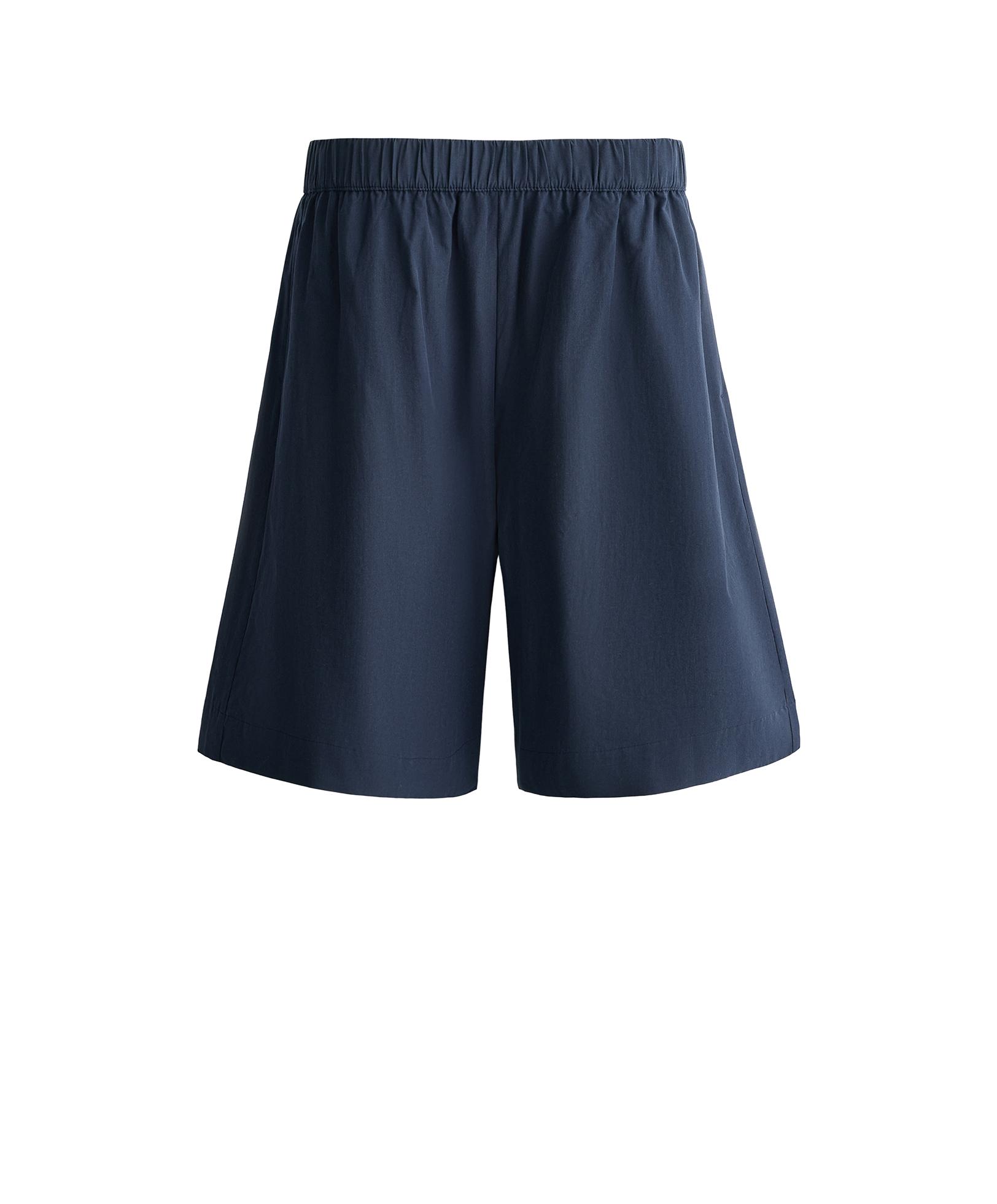 100% cotton Bermuda shorts — NAVY BLUE