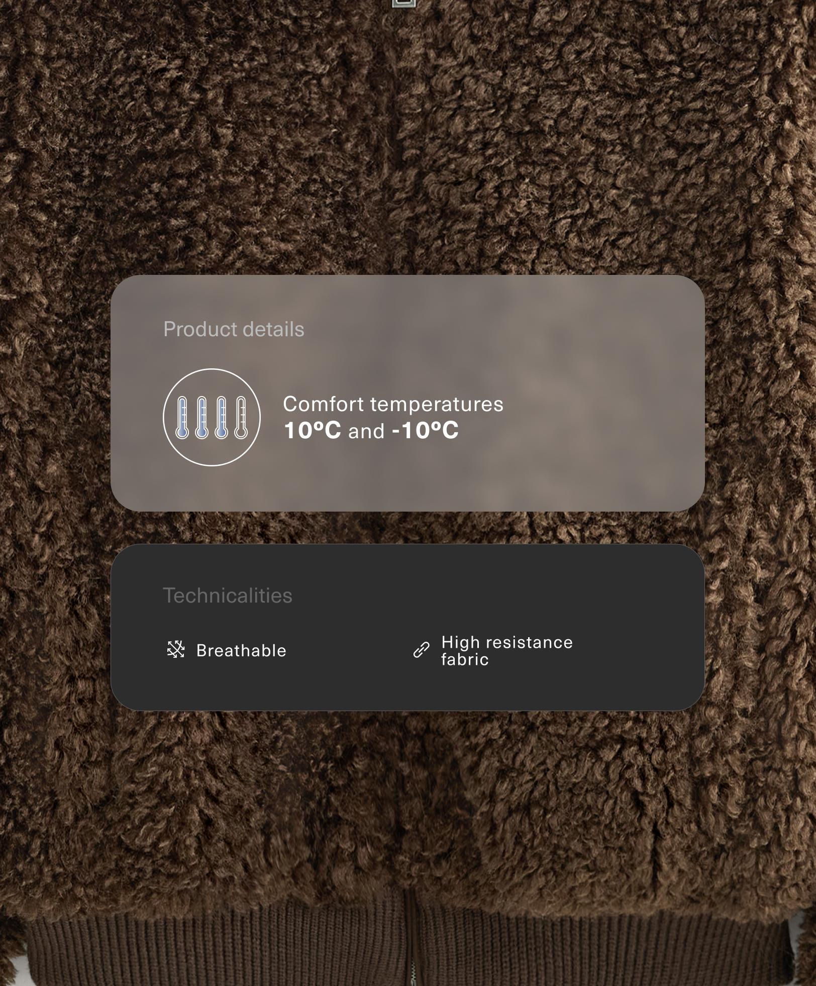 Jasje met teddy textuur Jasje met teddy textuur