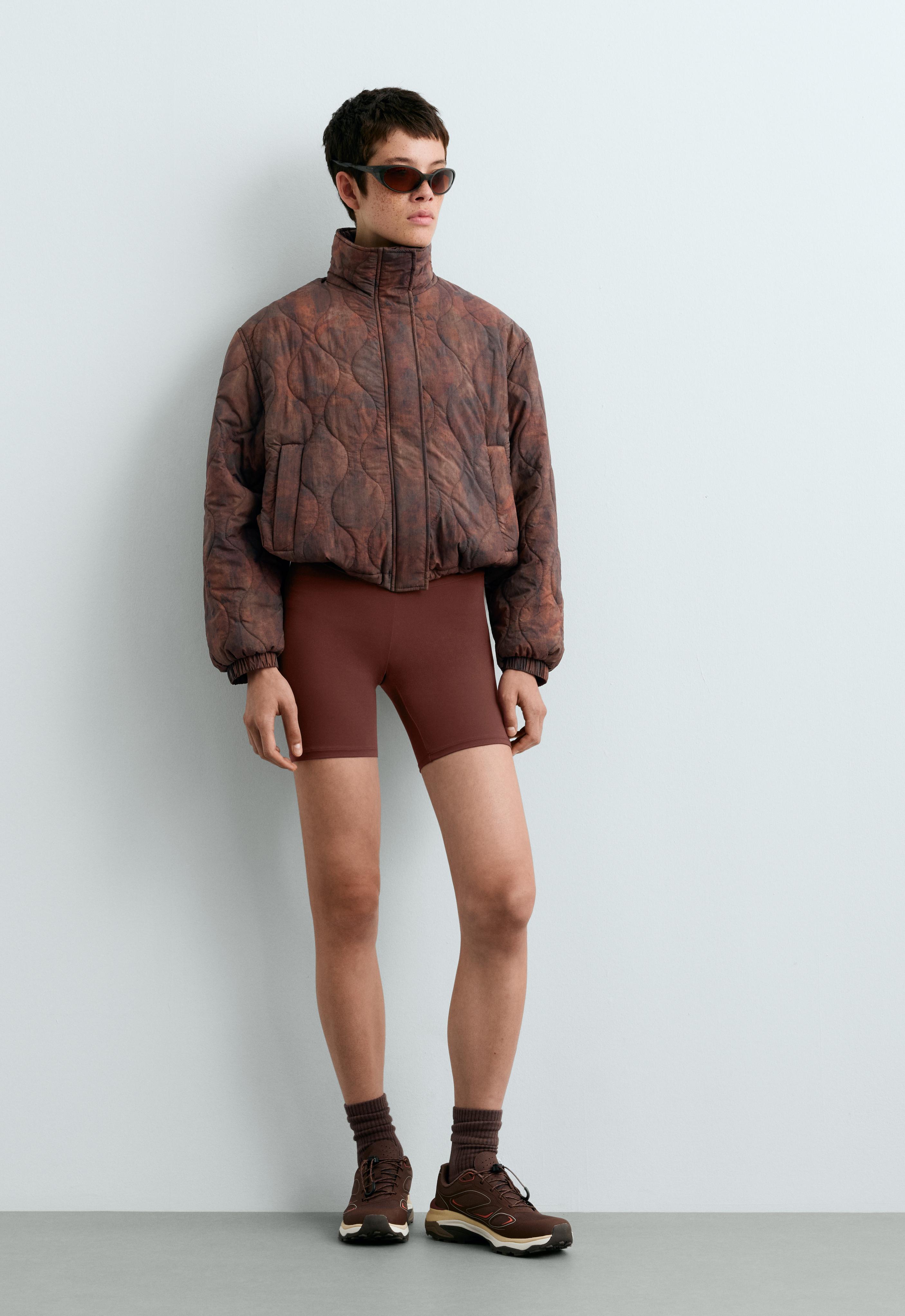 Printed FELLEX® AEROGEL short padded jacket Printed FELLEX® AEROGEL short padded jacket