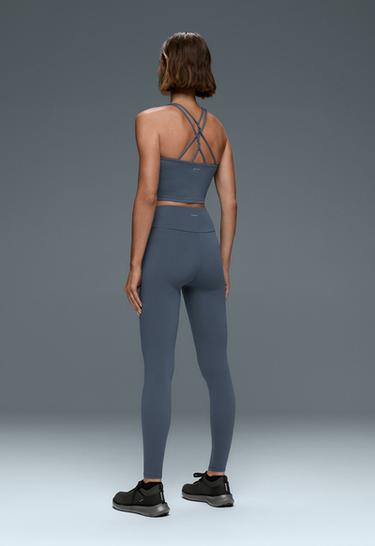 Comfortlux crossed-strap tank top — DARK PETROL BLUE 6