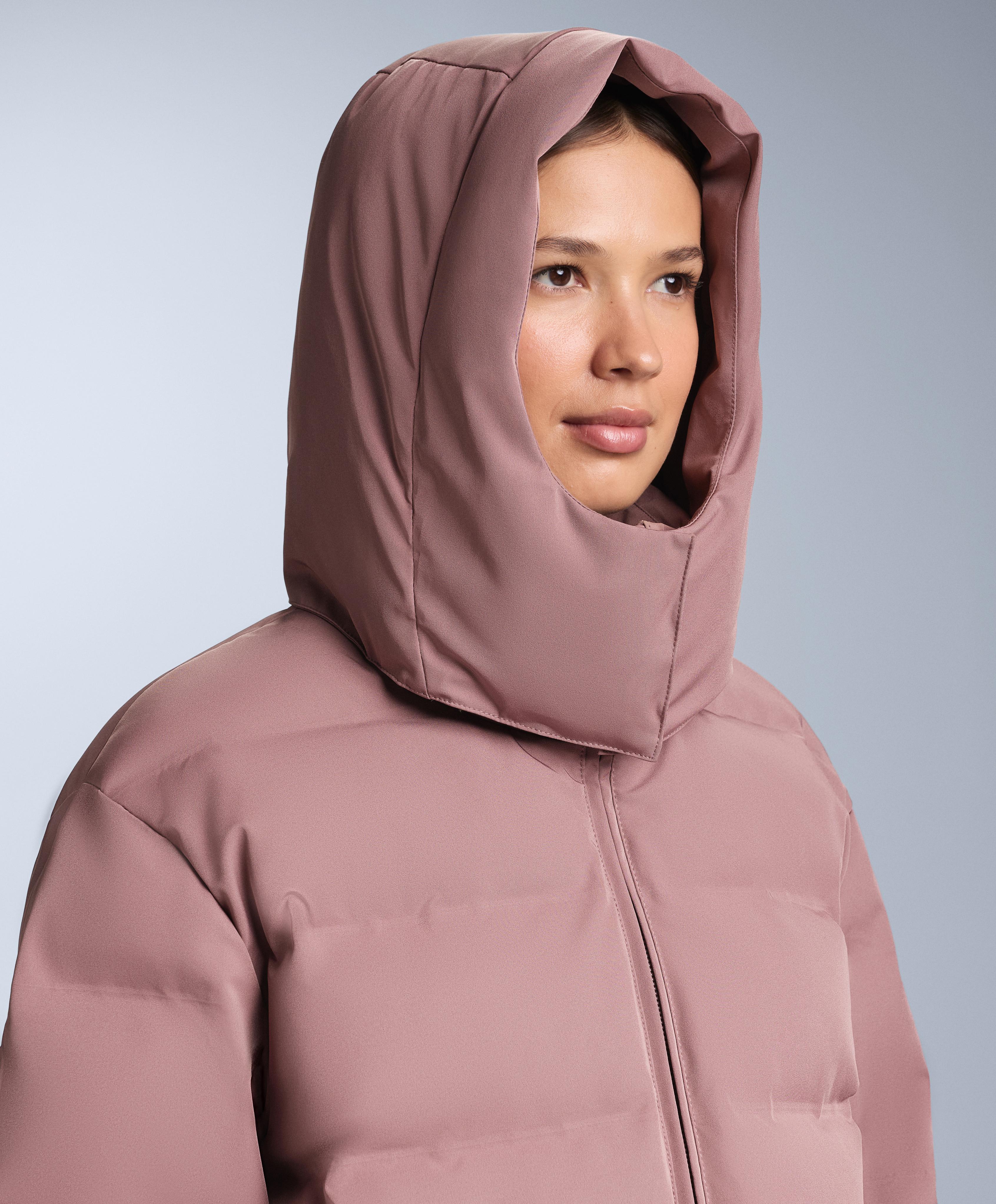 MINARDI PIUME SKI water-resistant 80% down and 20% feather jacket — PINK-MAUVE