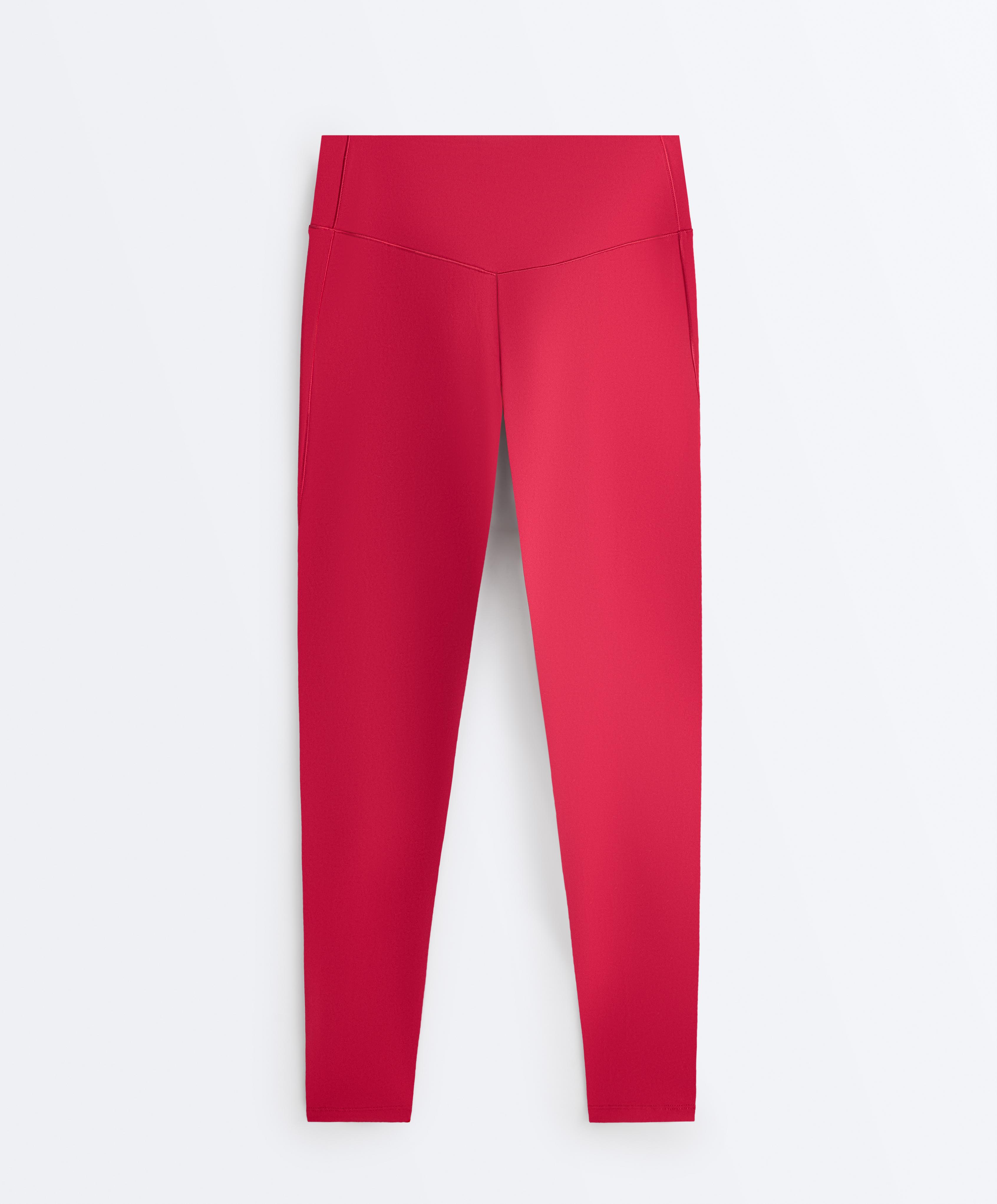 Evermove high-rise ankle-length leggings — RED