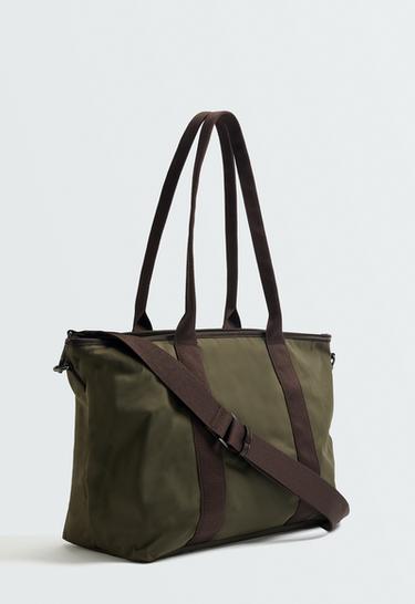 Nylon tote bag — KHAKI 2