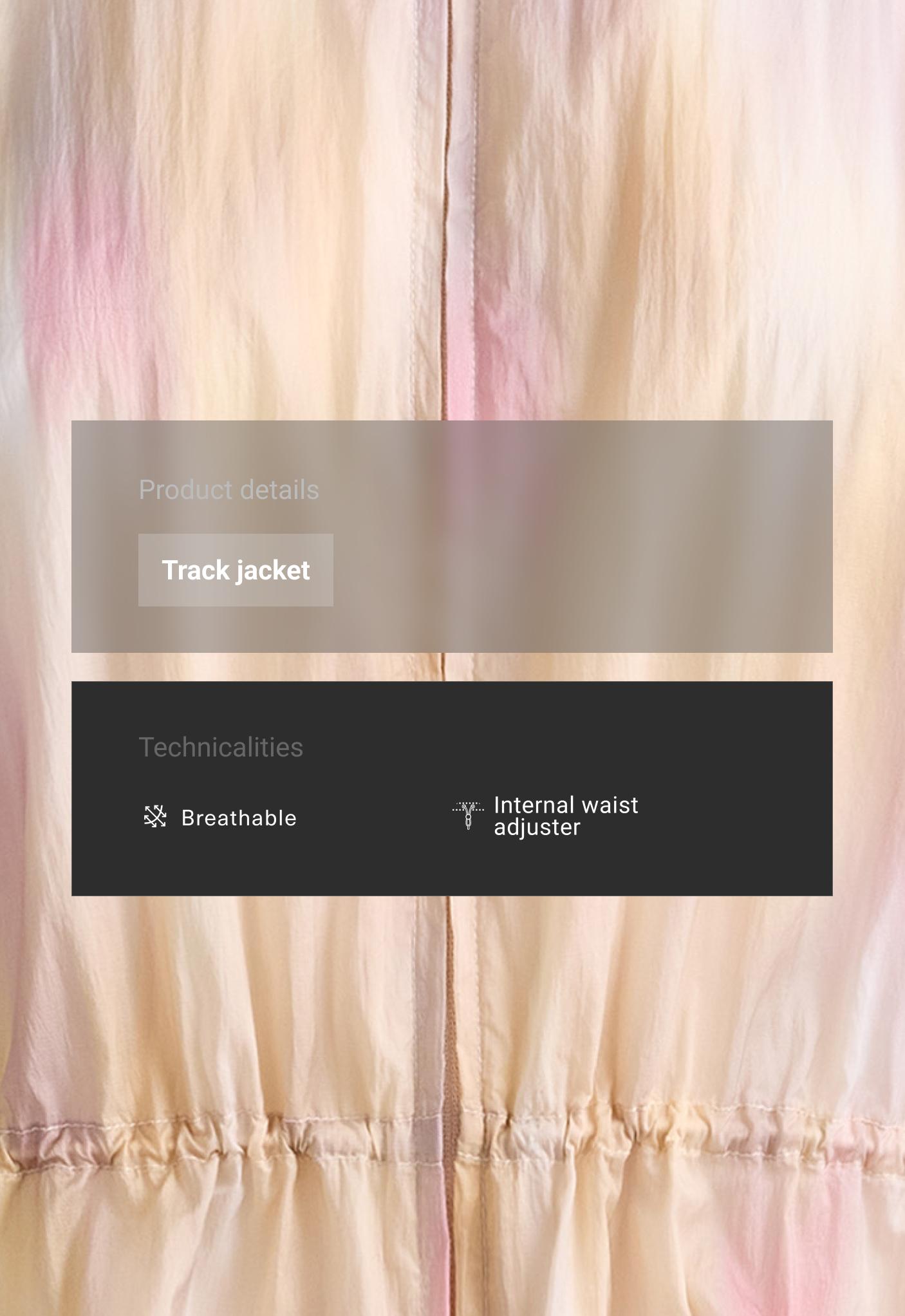 Tie-dye track jacket Tie-dye track jacket