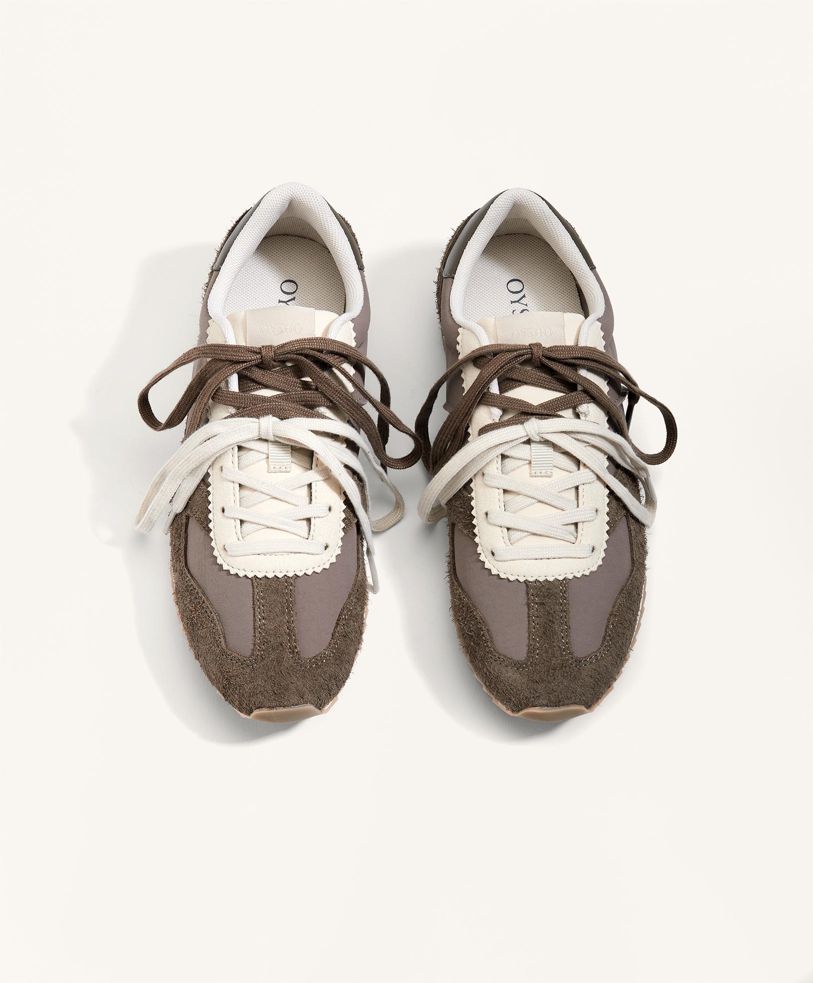 Combined split-leather Running slippers Combined split-leather Running slippers