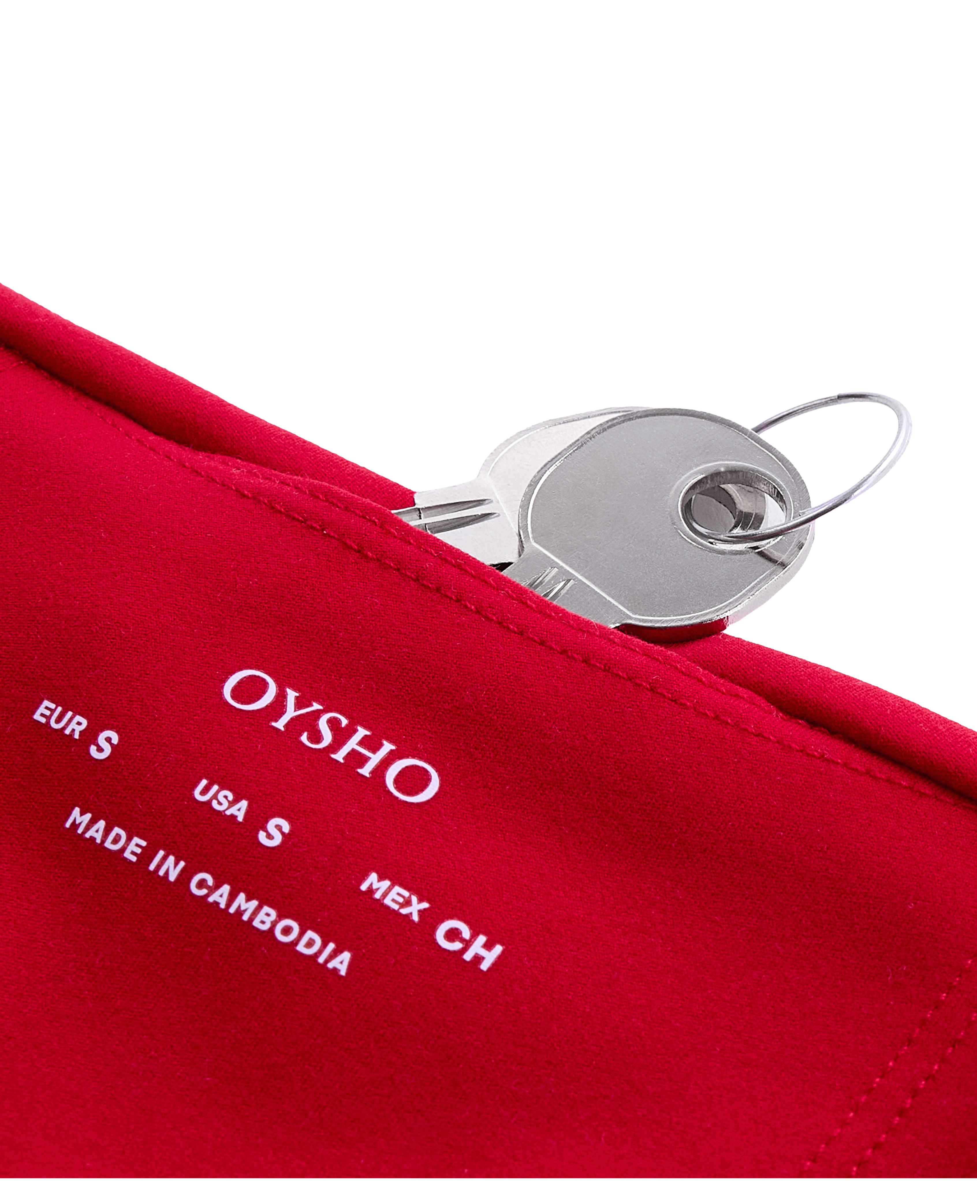 Comfortlux high-waisted 10cm hot pants — STRONG RED