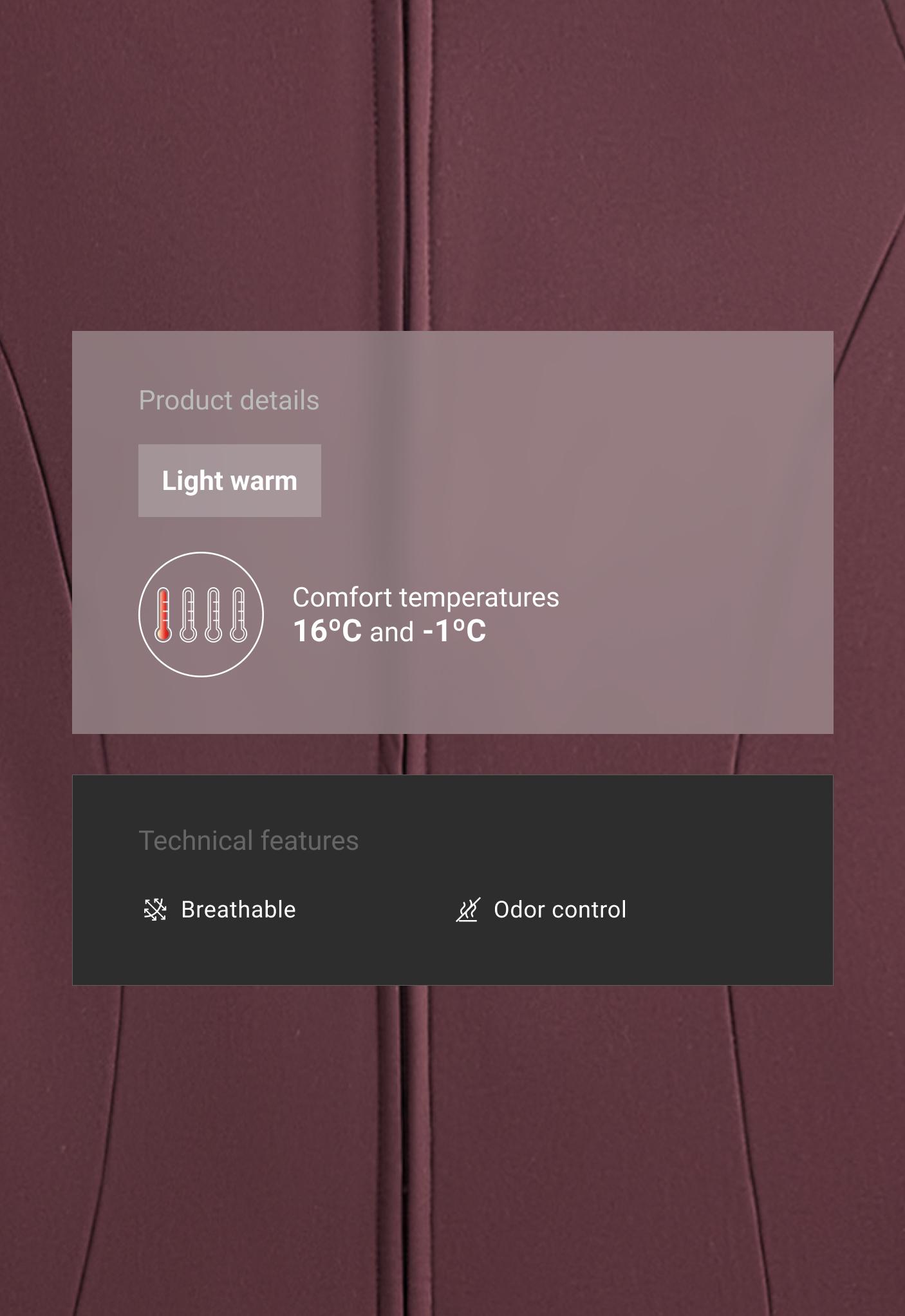 Light warm technical jacket