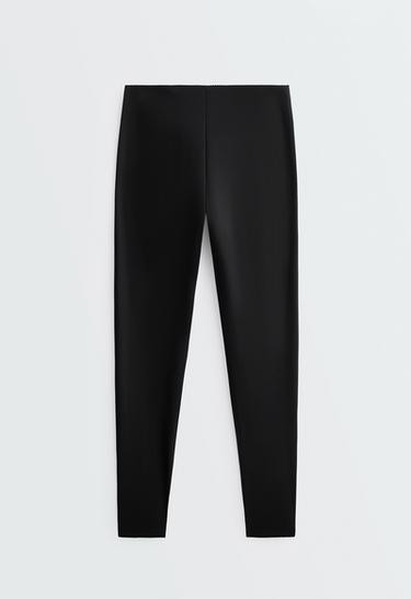 Compressive raise up high-rise ankle-length leggings — BLACK 7