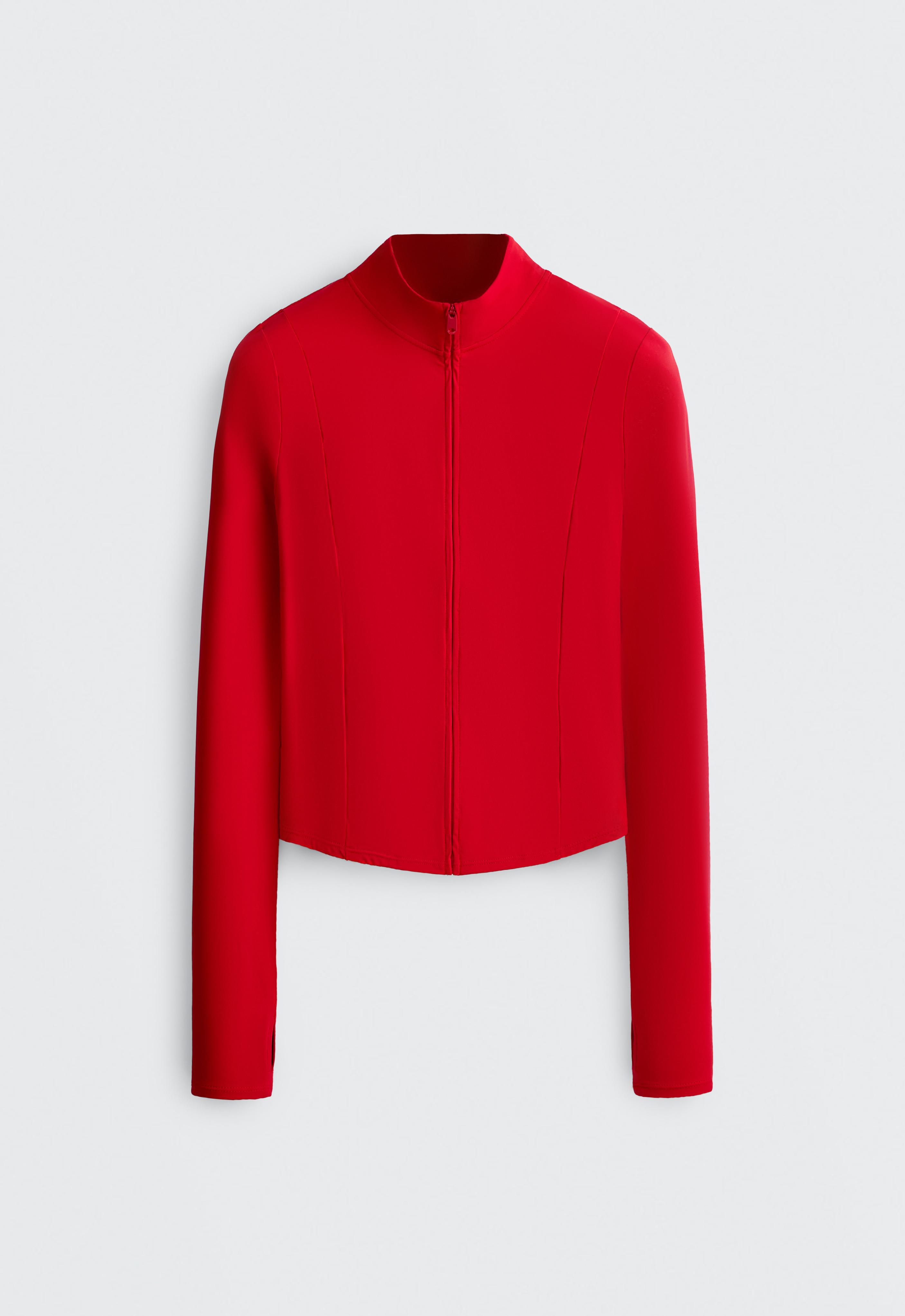 Short Light Touch technical jacket — STRONG RED