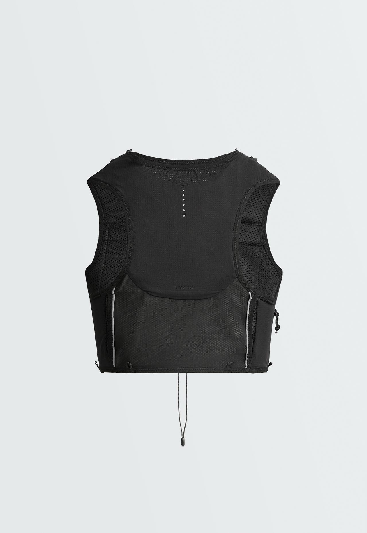Reflective running vest — BLACK