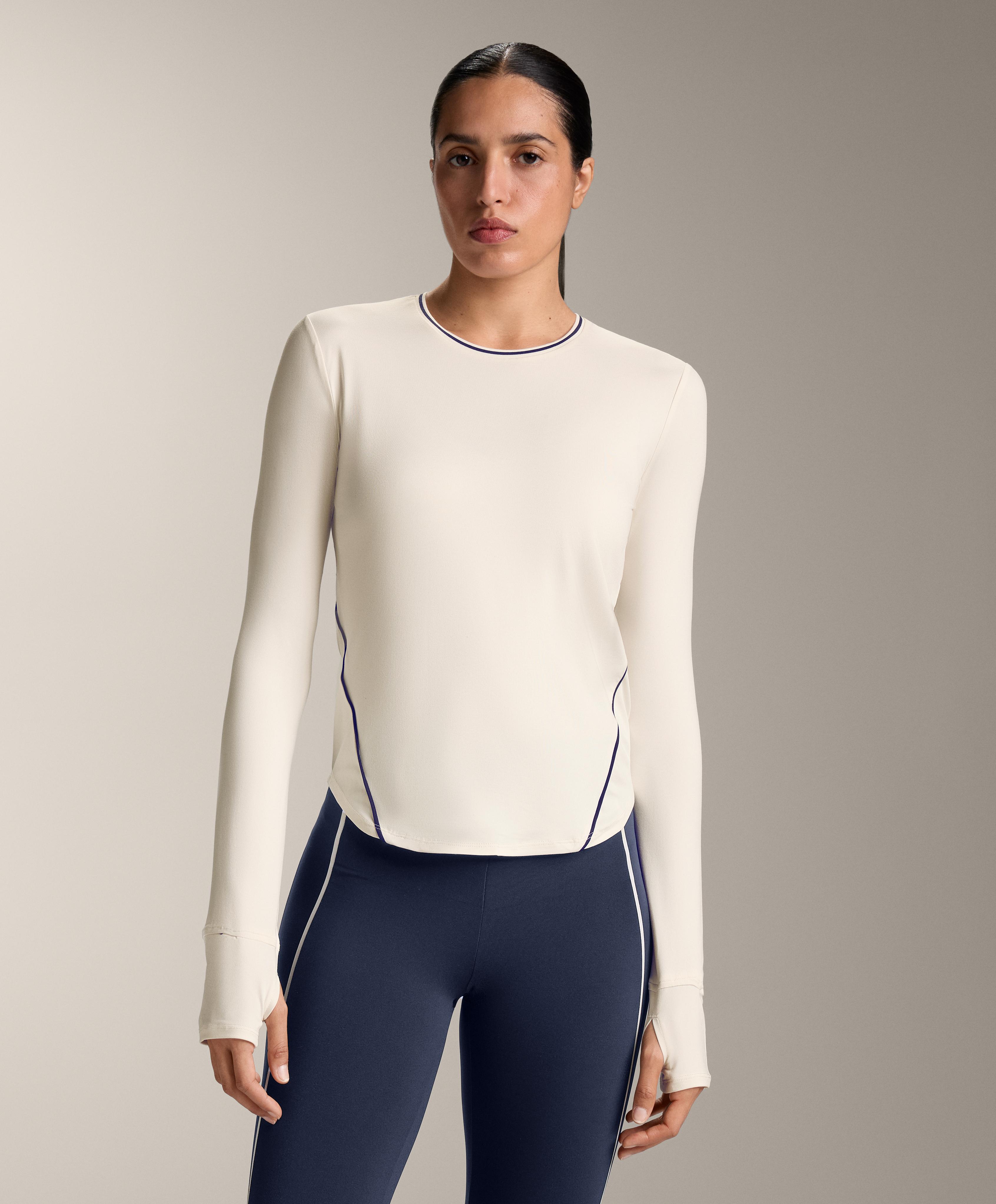 Long-sleeve technical piping T-shirt Long-sleeve technical piping T-shirt