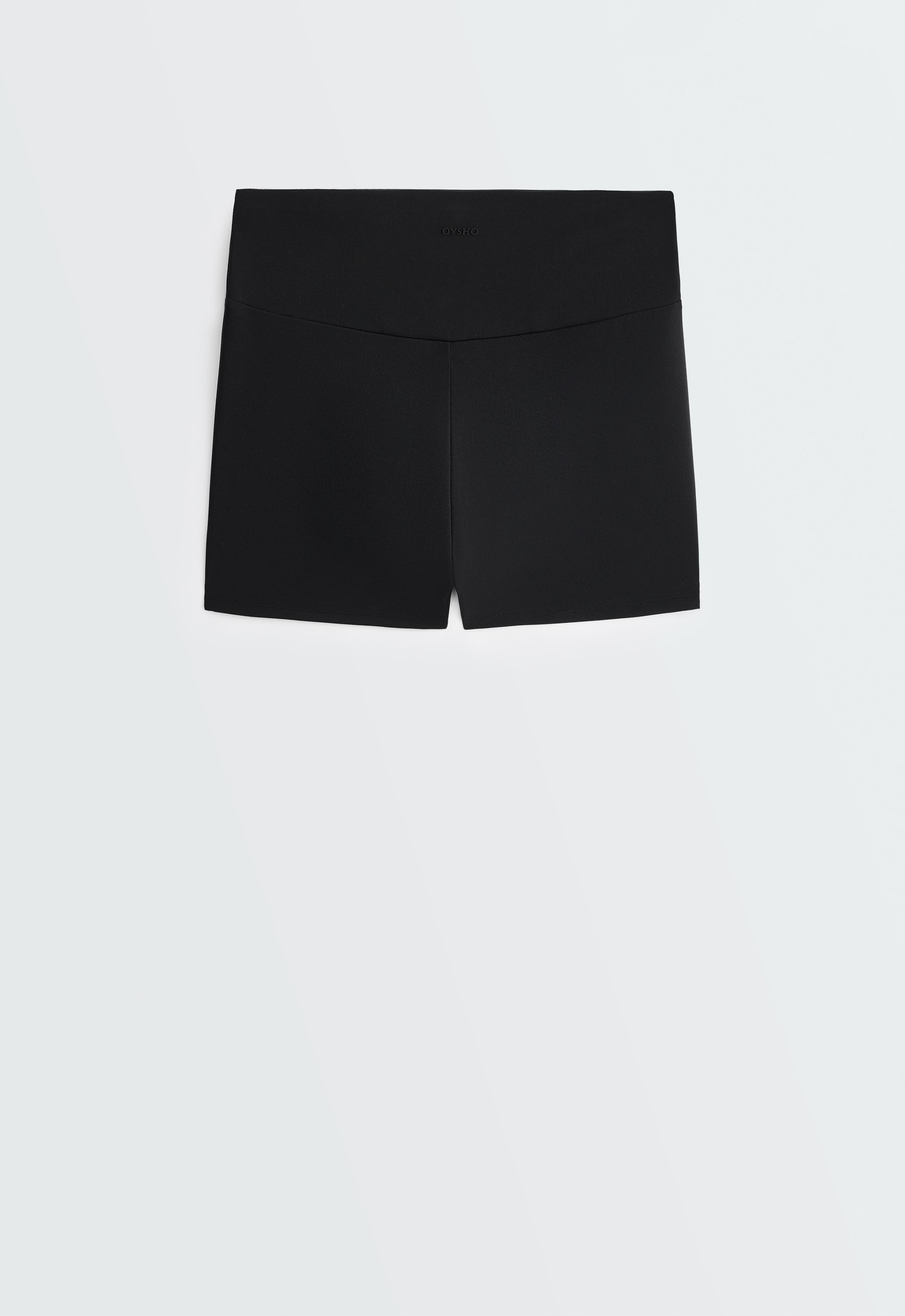 Comfortlux high-rise 5cm hot pants — BLACK