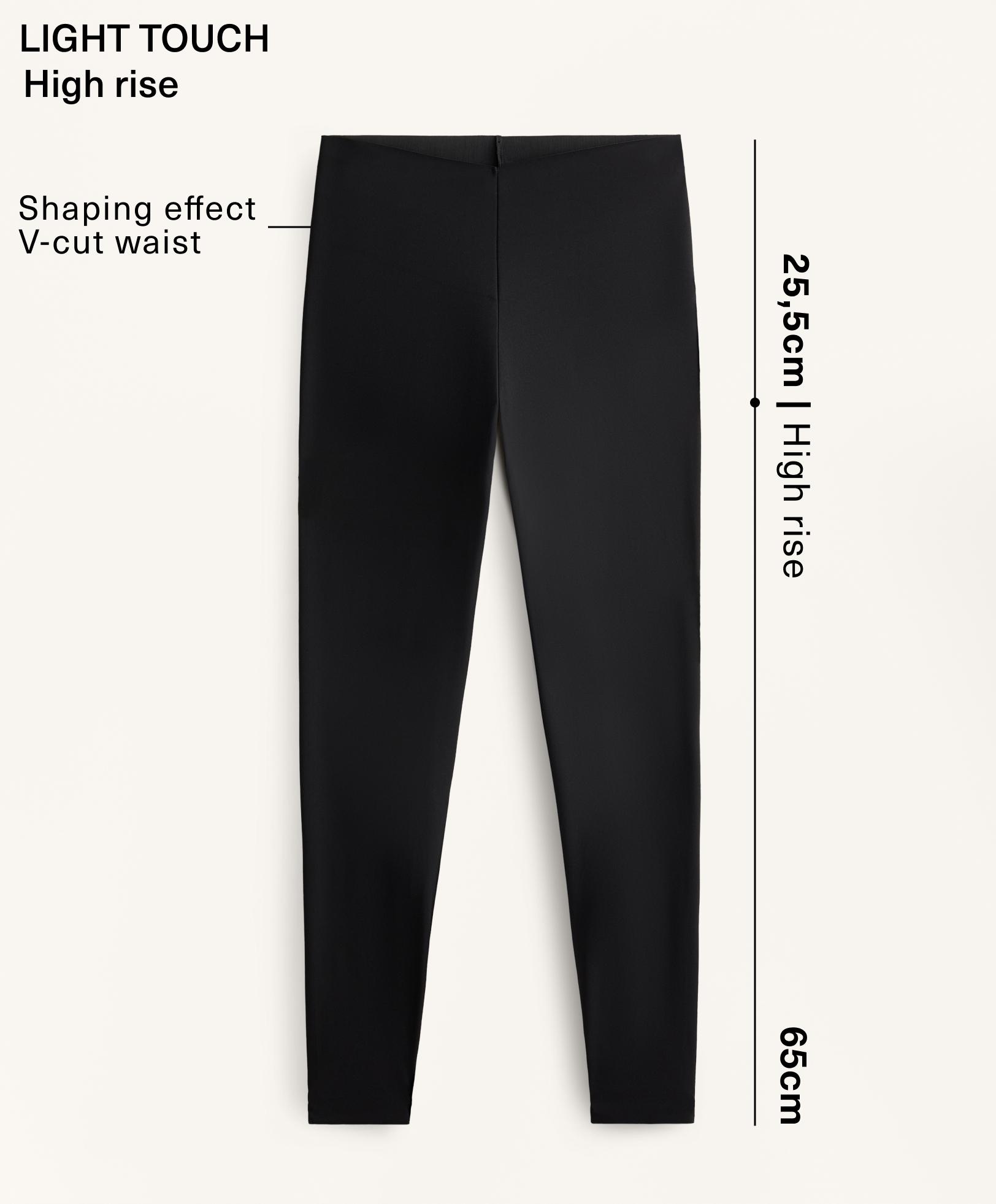 V-cut light touch 65cm ankle-length leggings