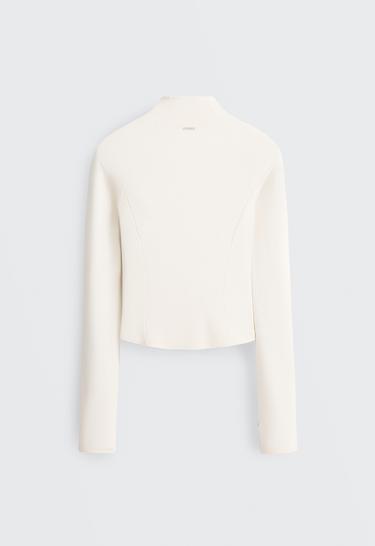 Light warm technical jacket — PALE ECRU 8