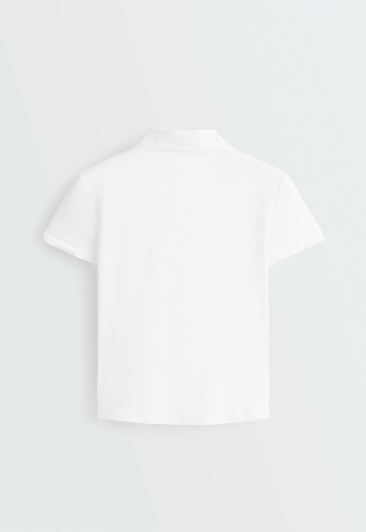Short-sleeved Comfortlux polo shirt — WHITE 