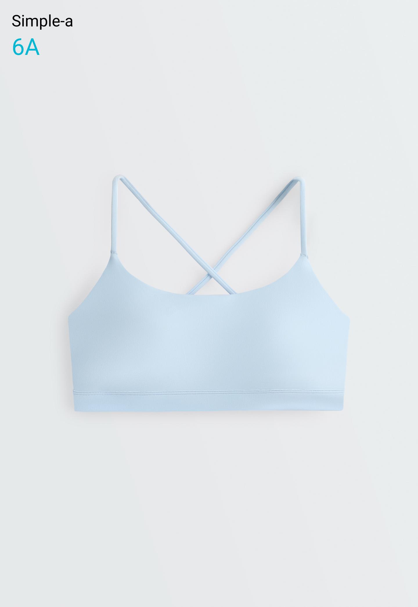 Low-support Comfortlux sports bra with straps — SKY BLUE
